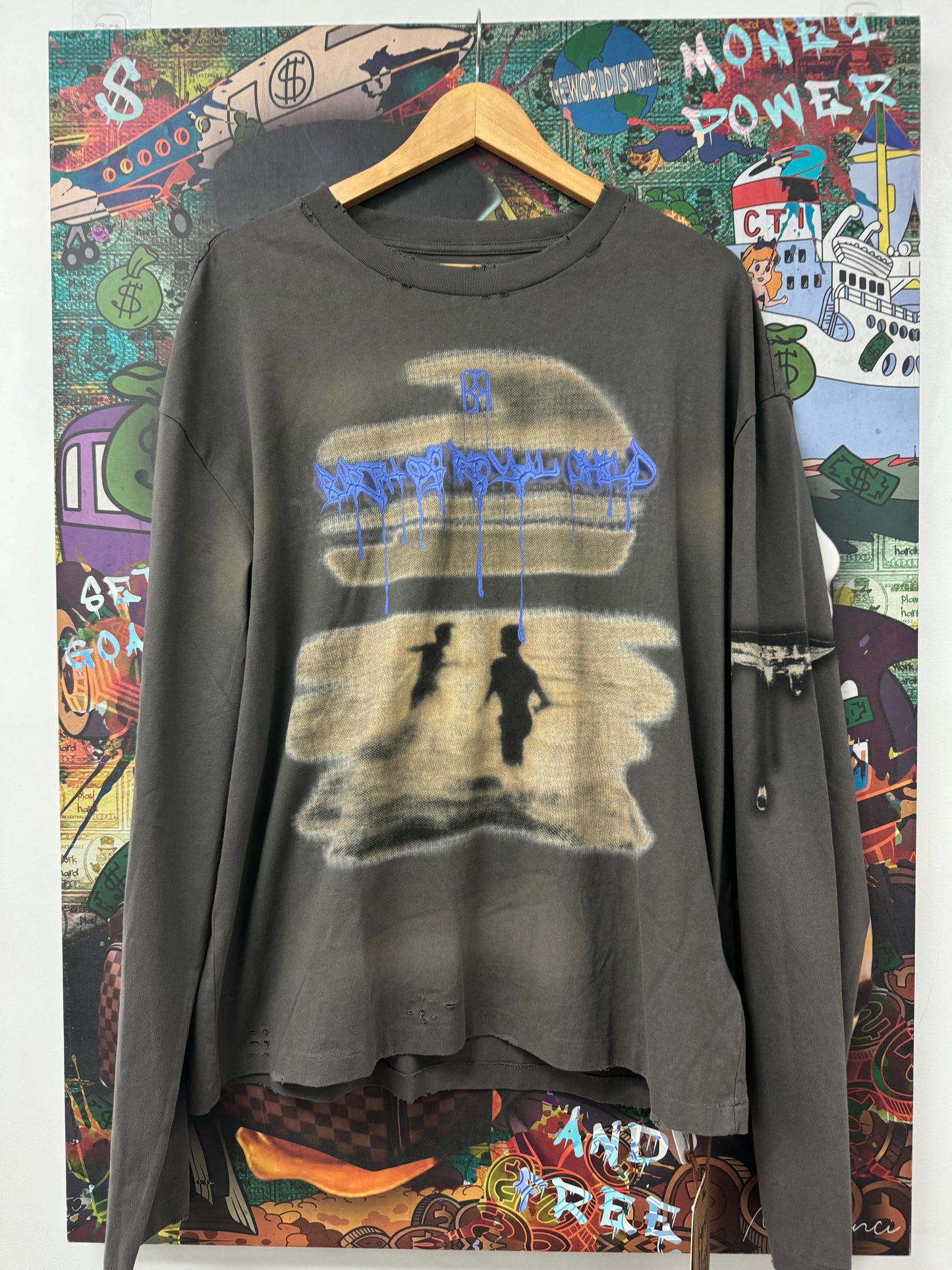 Birth Of A Royal Child LS Sunset Grey New XL With Tags