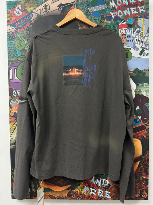 Birth Of A Royal Child LS Sunset Grey New XL With Tags