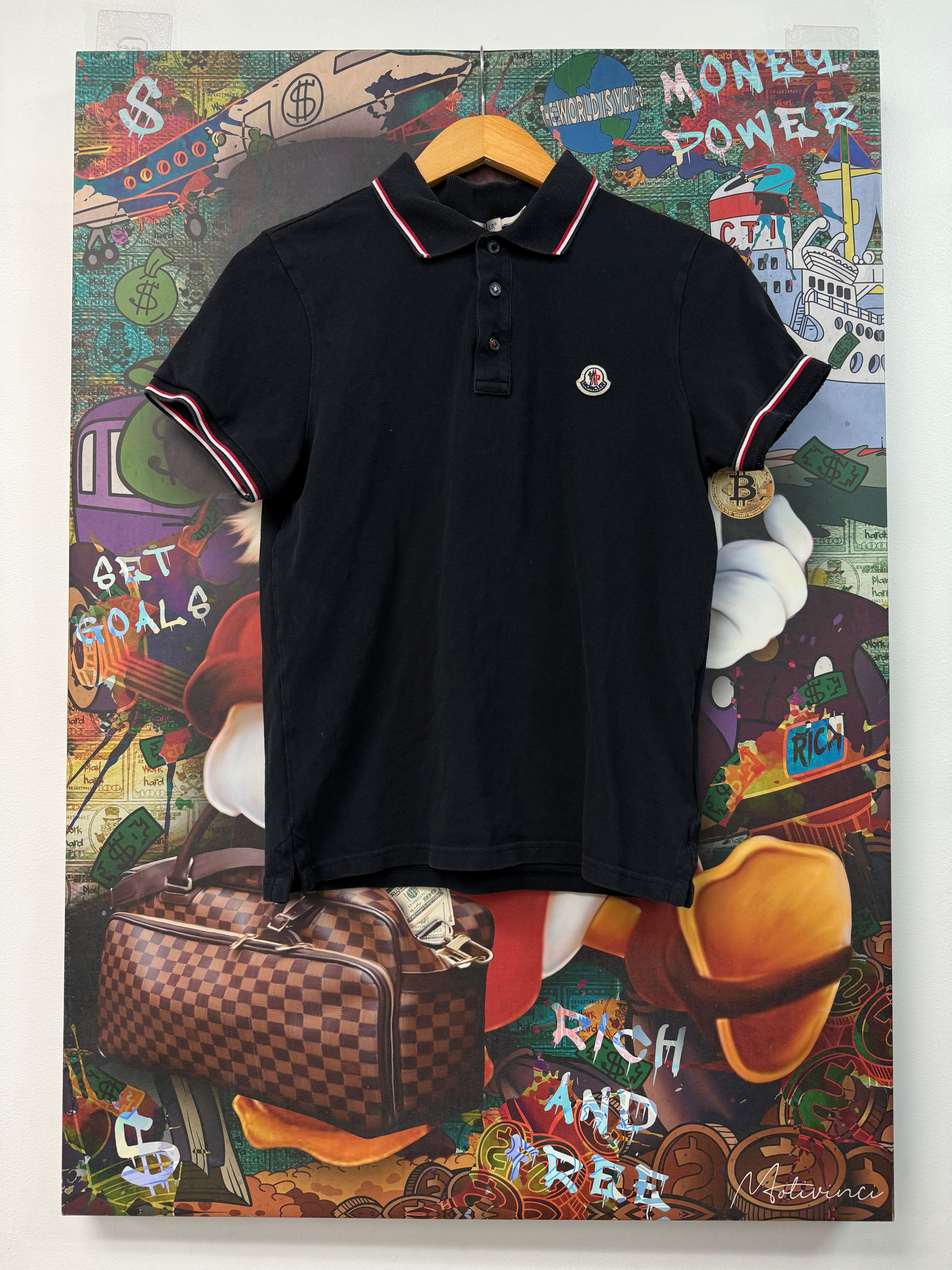 Moncler Navy Polo