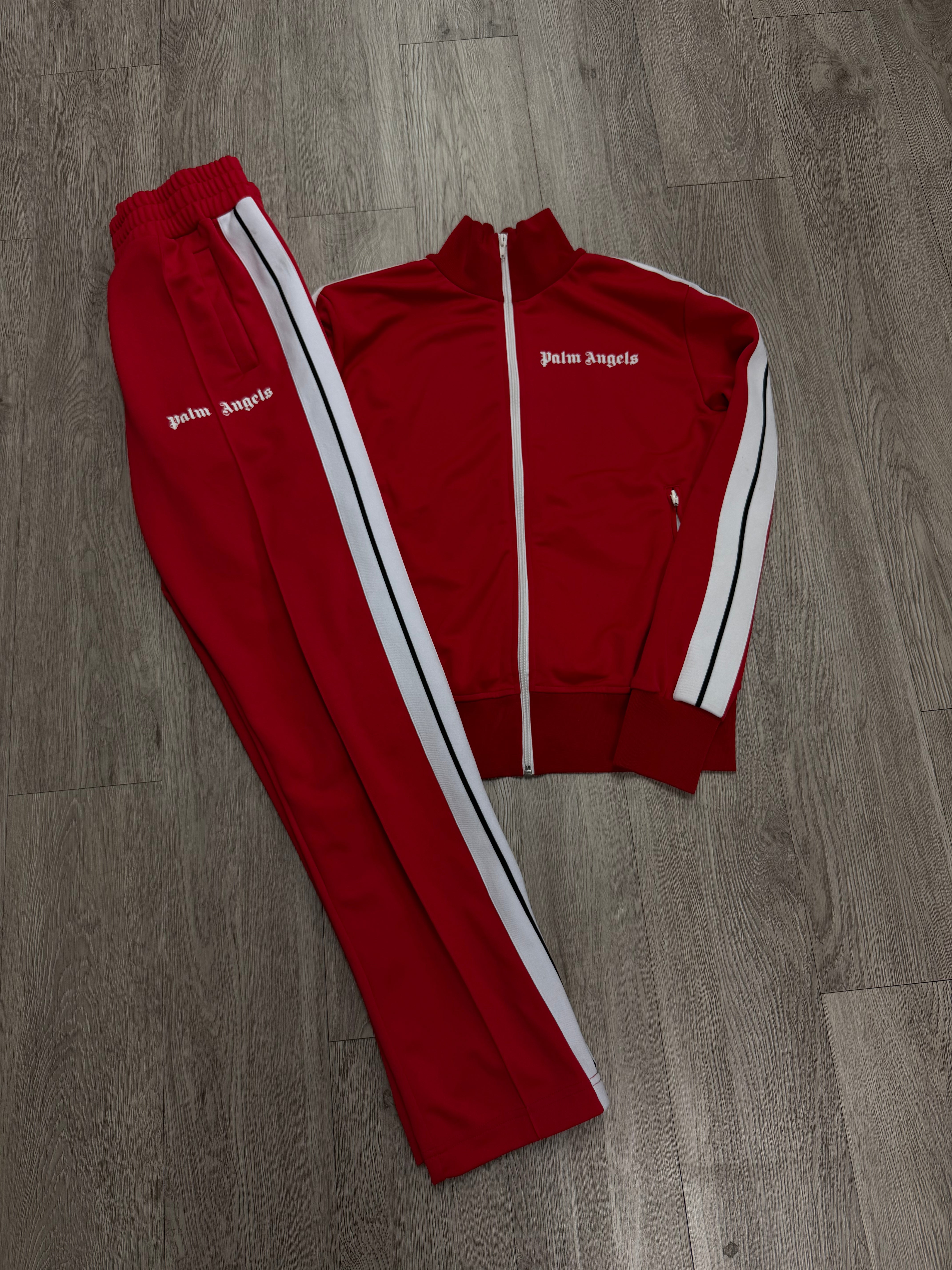 Palm Angels Red White Track Suit