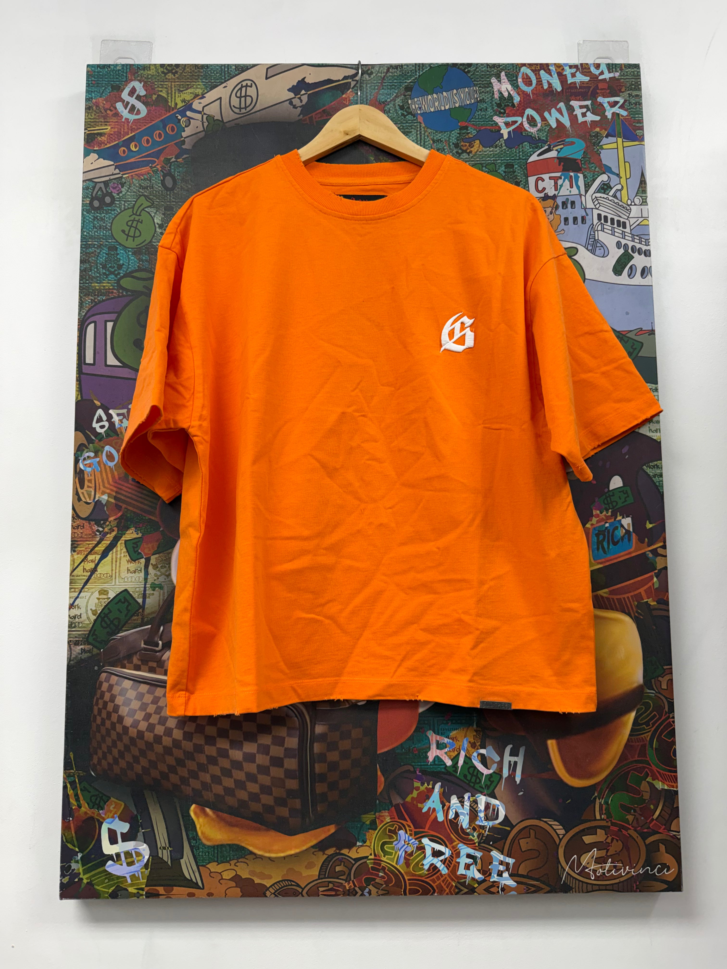 Godspeed Orange Embroidered Logo Tee