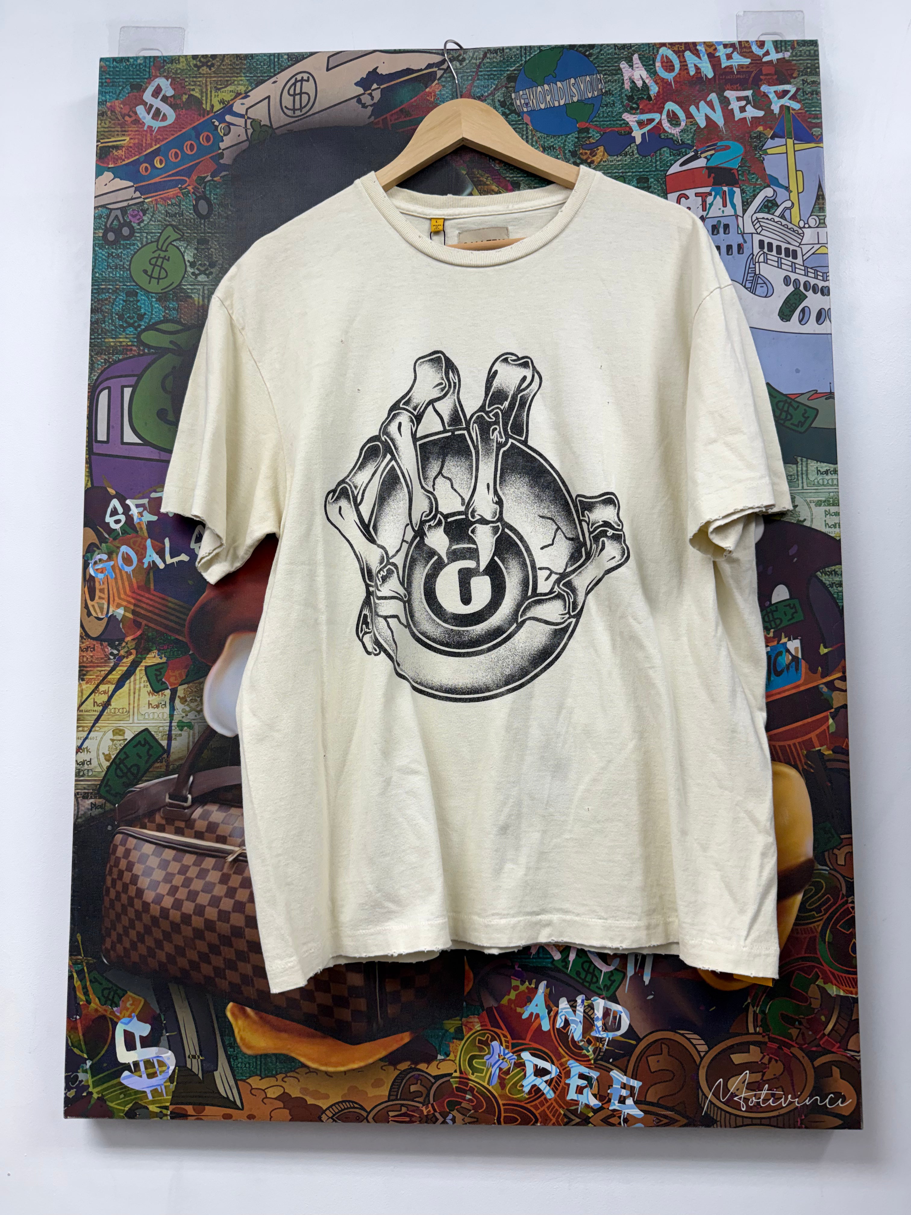 Gallery Dept Cream Black G-Ball Tee