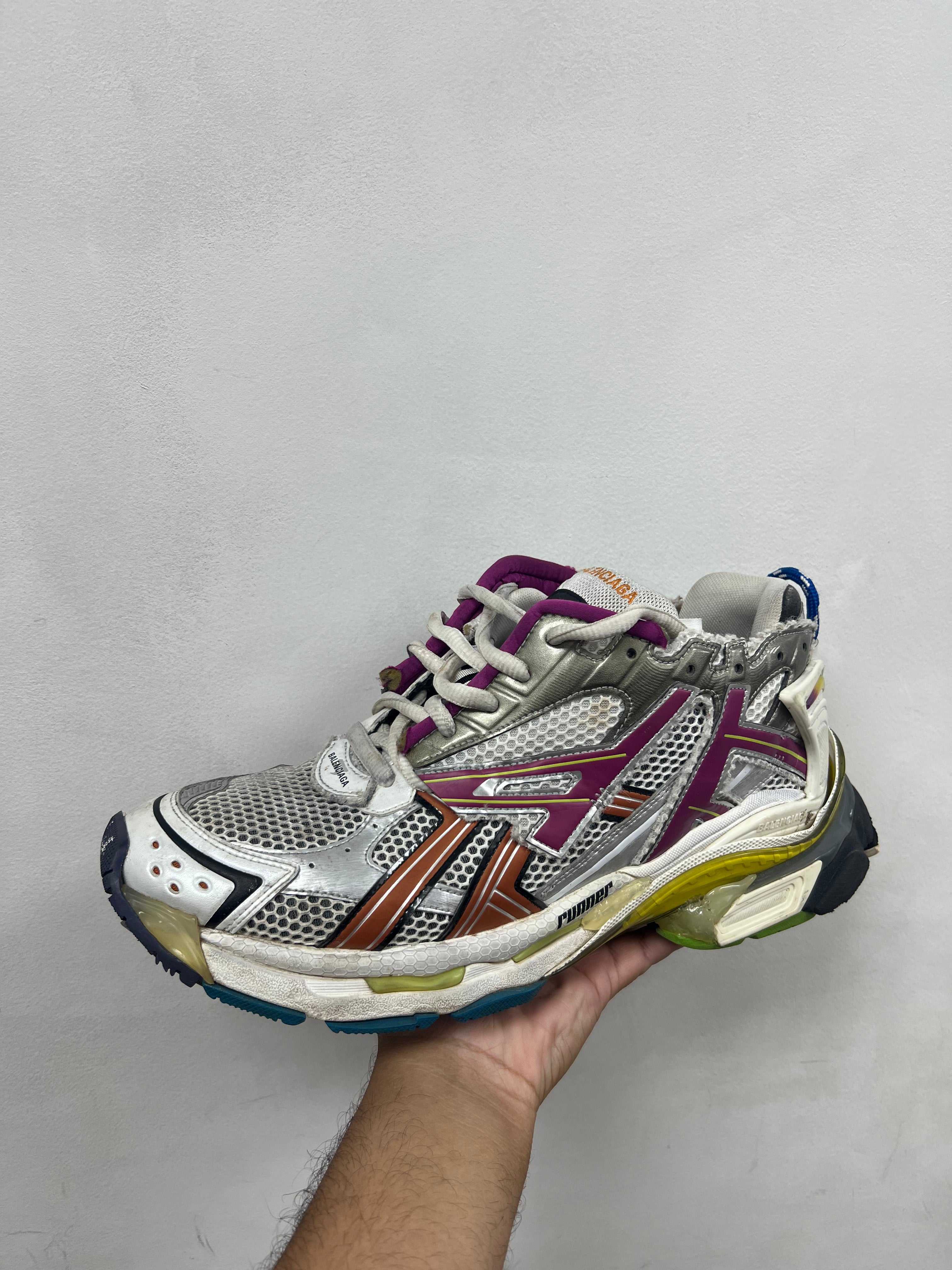 Balenciaga Multi Color Runner Sneakers