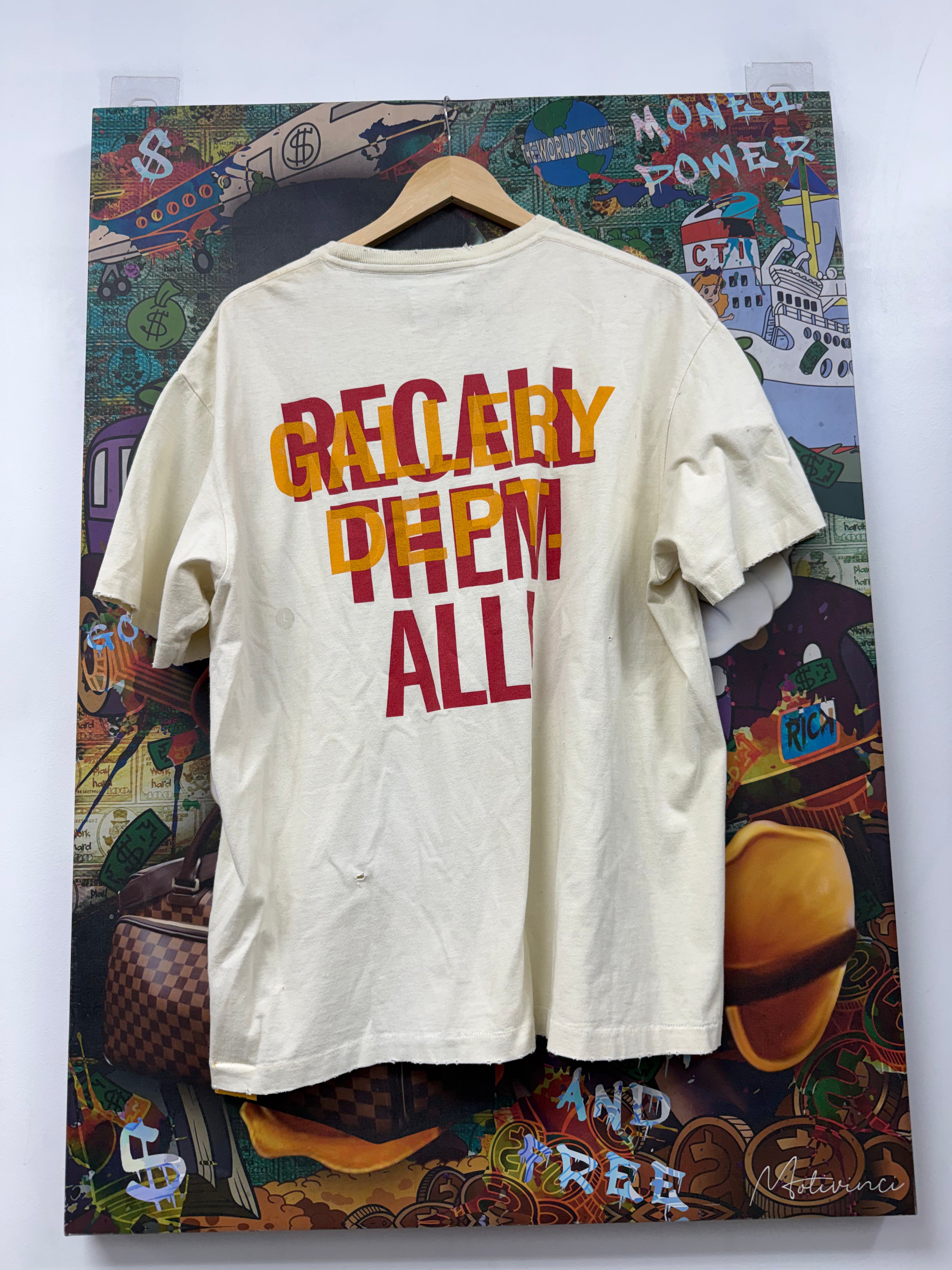Gallery Dept Cream Black G-Ball Tee