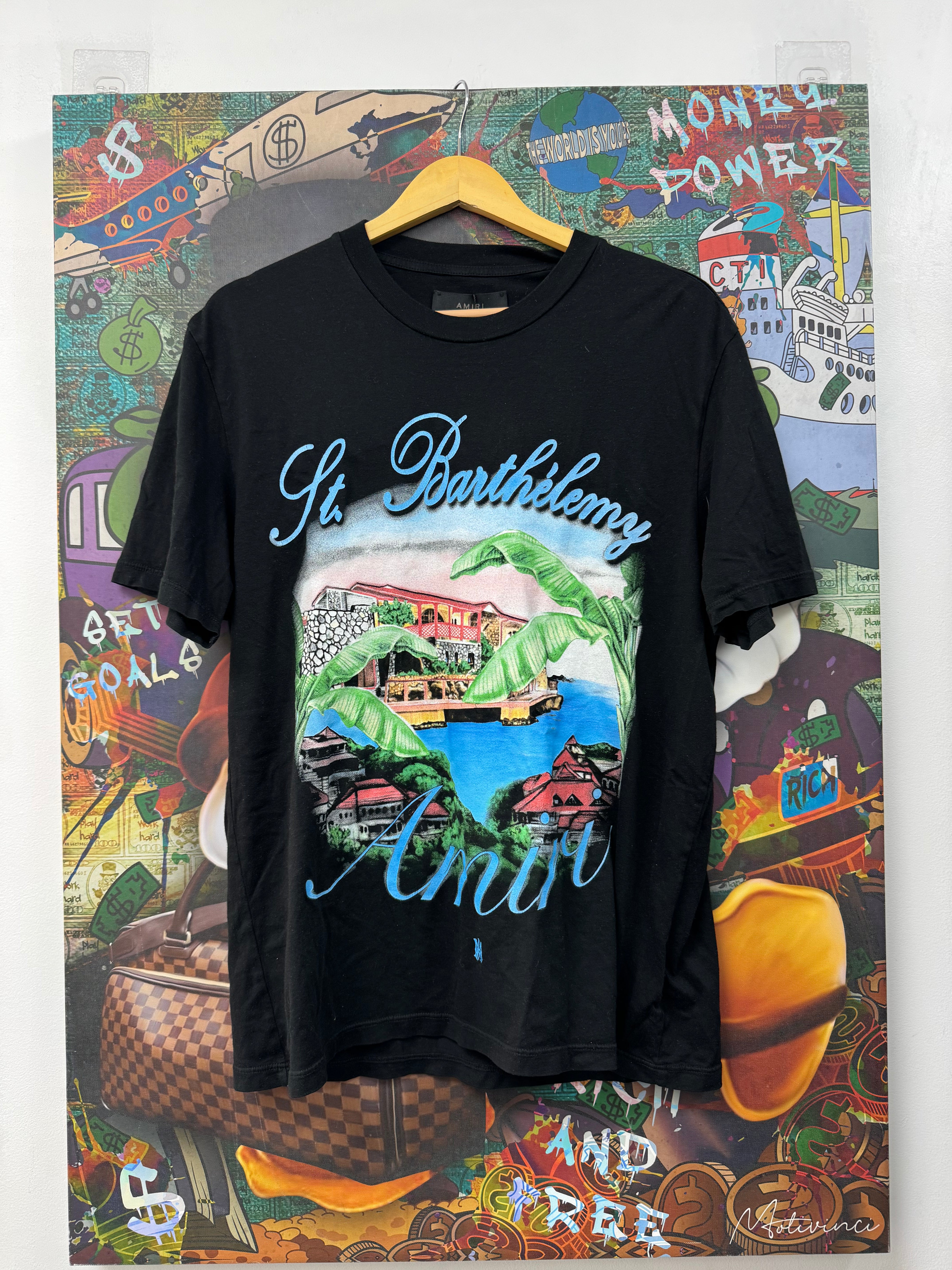 Amiri Black St Barth Tee