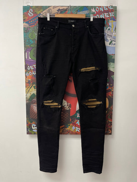 Amiri MX1 Black Gold Patch  Used