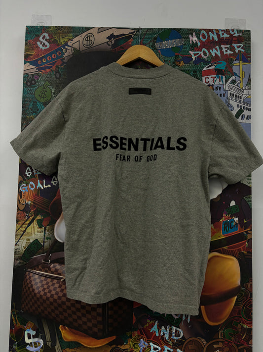 Essentials Tee Dark Oatmeal Used XS N/A