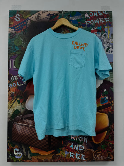 Gallery Dept Tee Blue Orange New Medium
