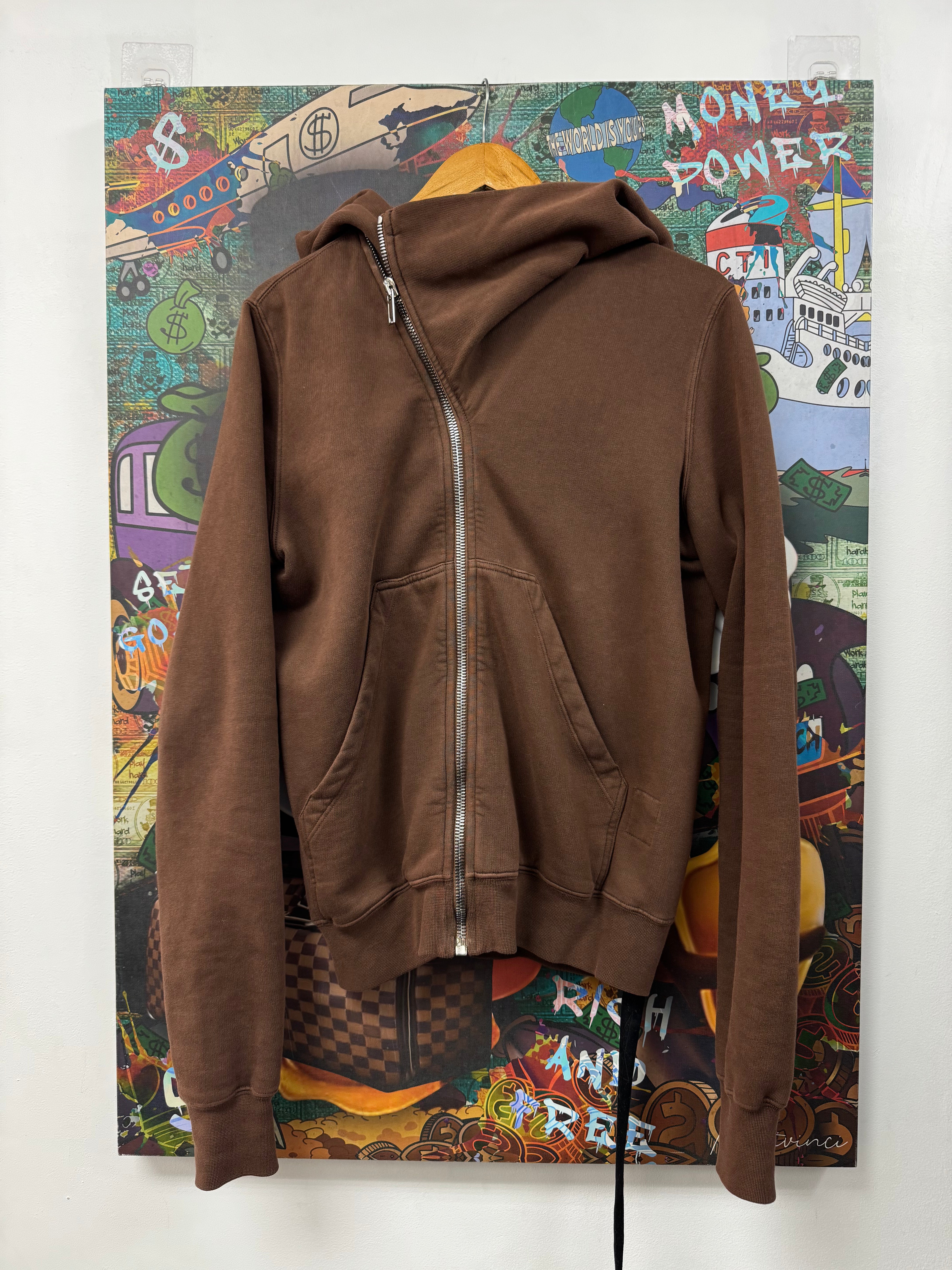 Rick Owens Brown Mountain Zip Up