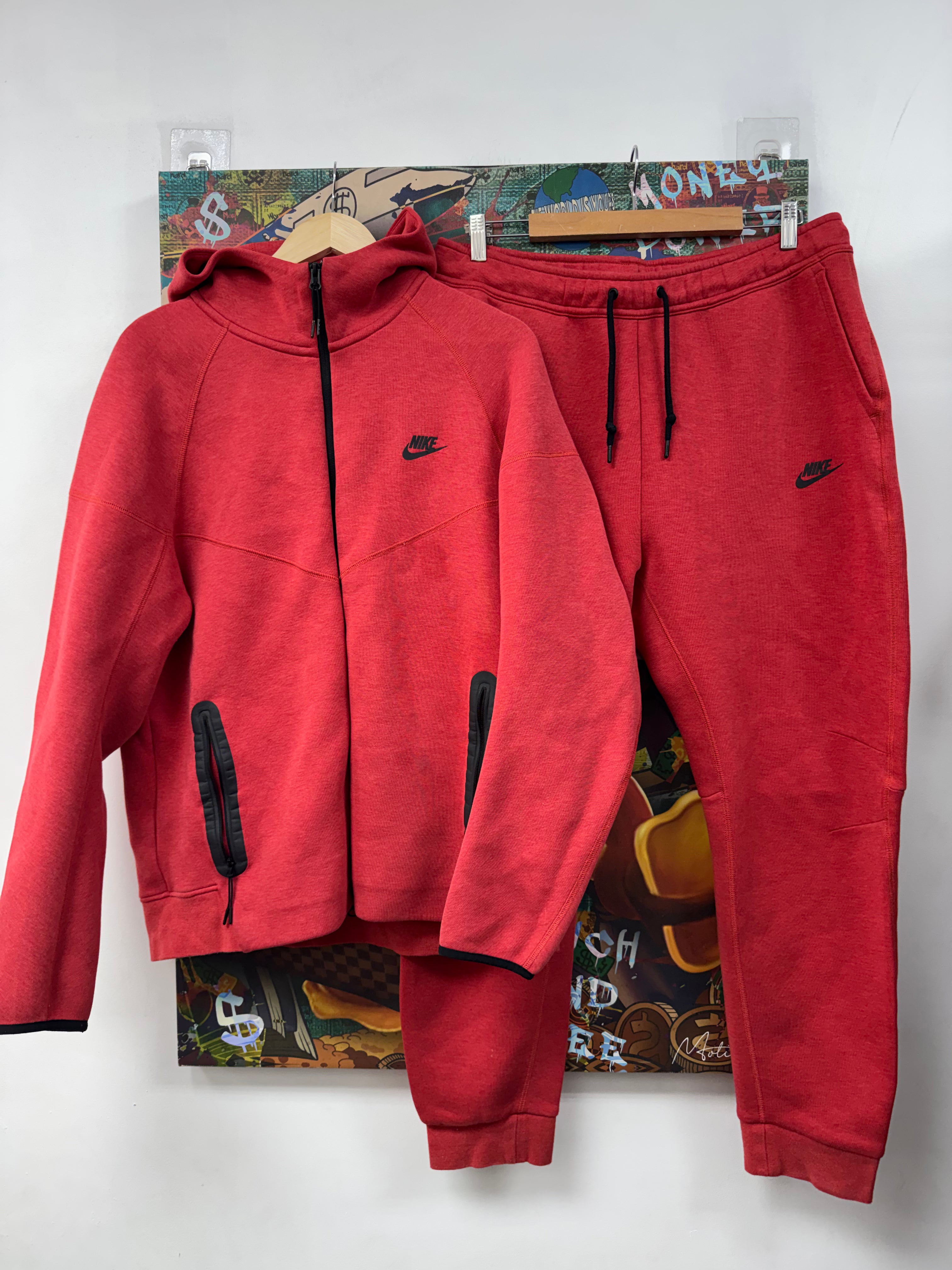 Nike Red Tech Sweatsuit