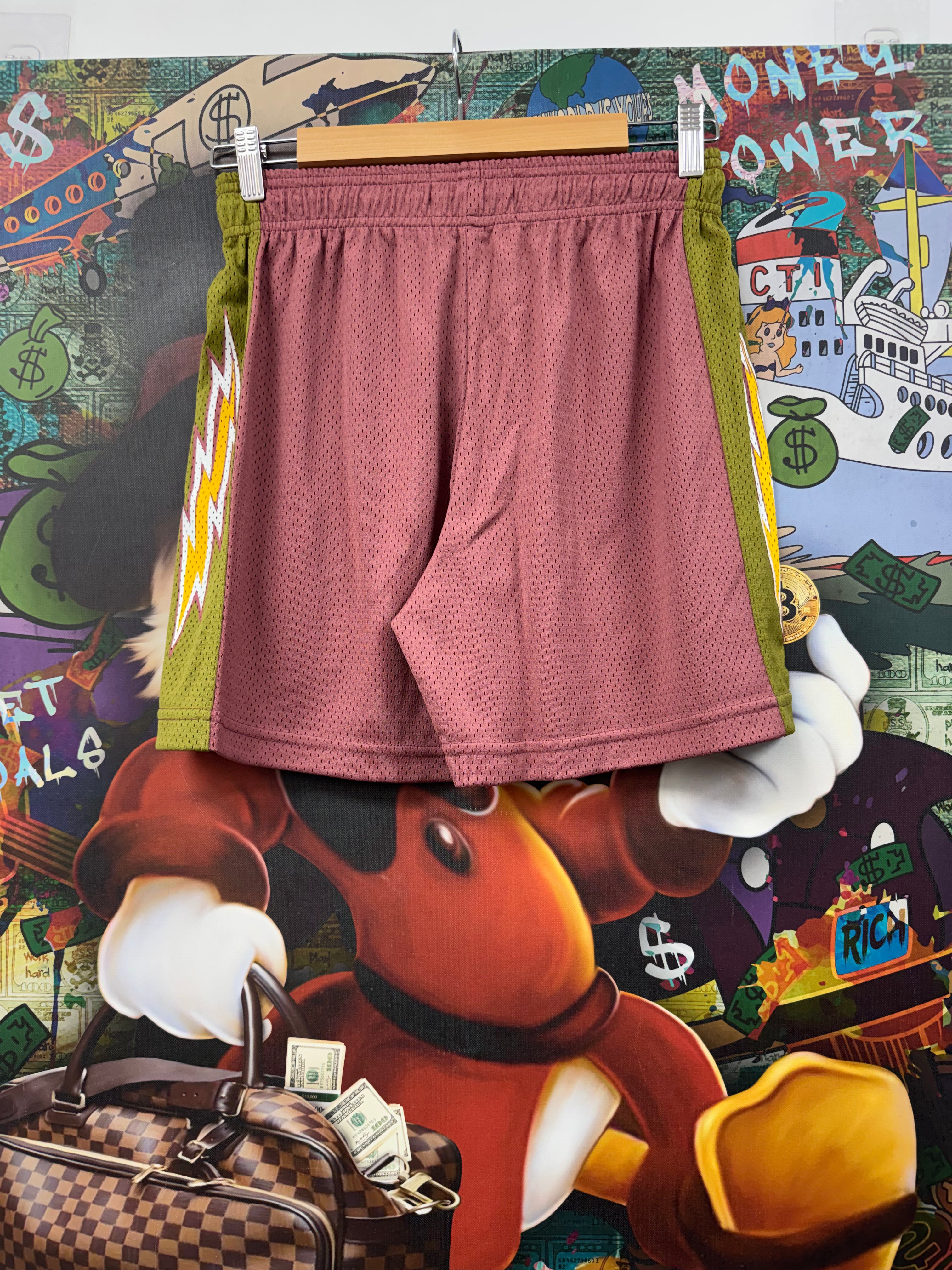 Eric Emanuel Mauve Bolt Shorts