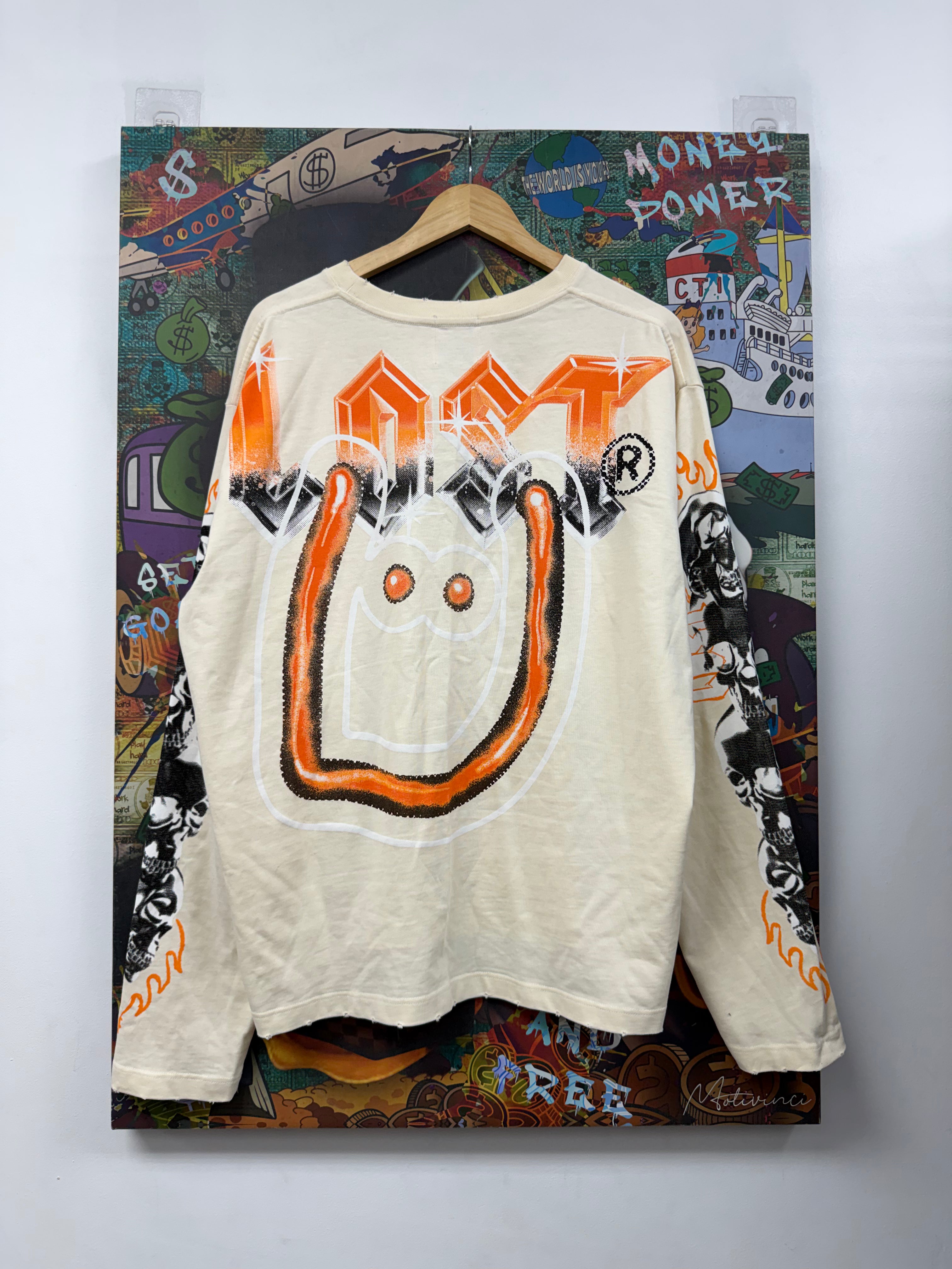 Lost Intricacy Cream Orange UKWNISM Long Sleeve