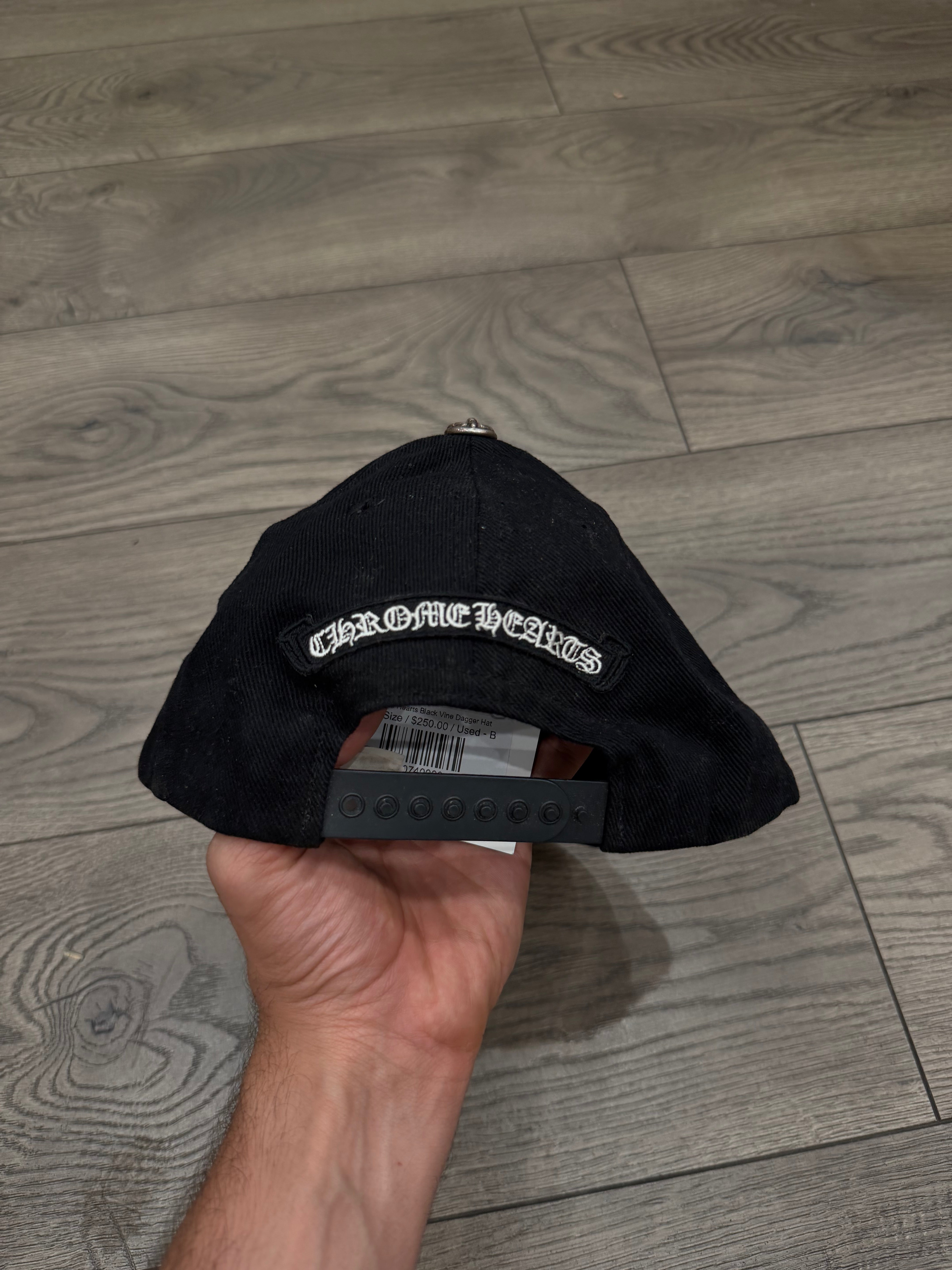 Chrome Hearts Vine Dagger Trucker Black Used OS