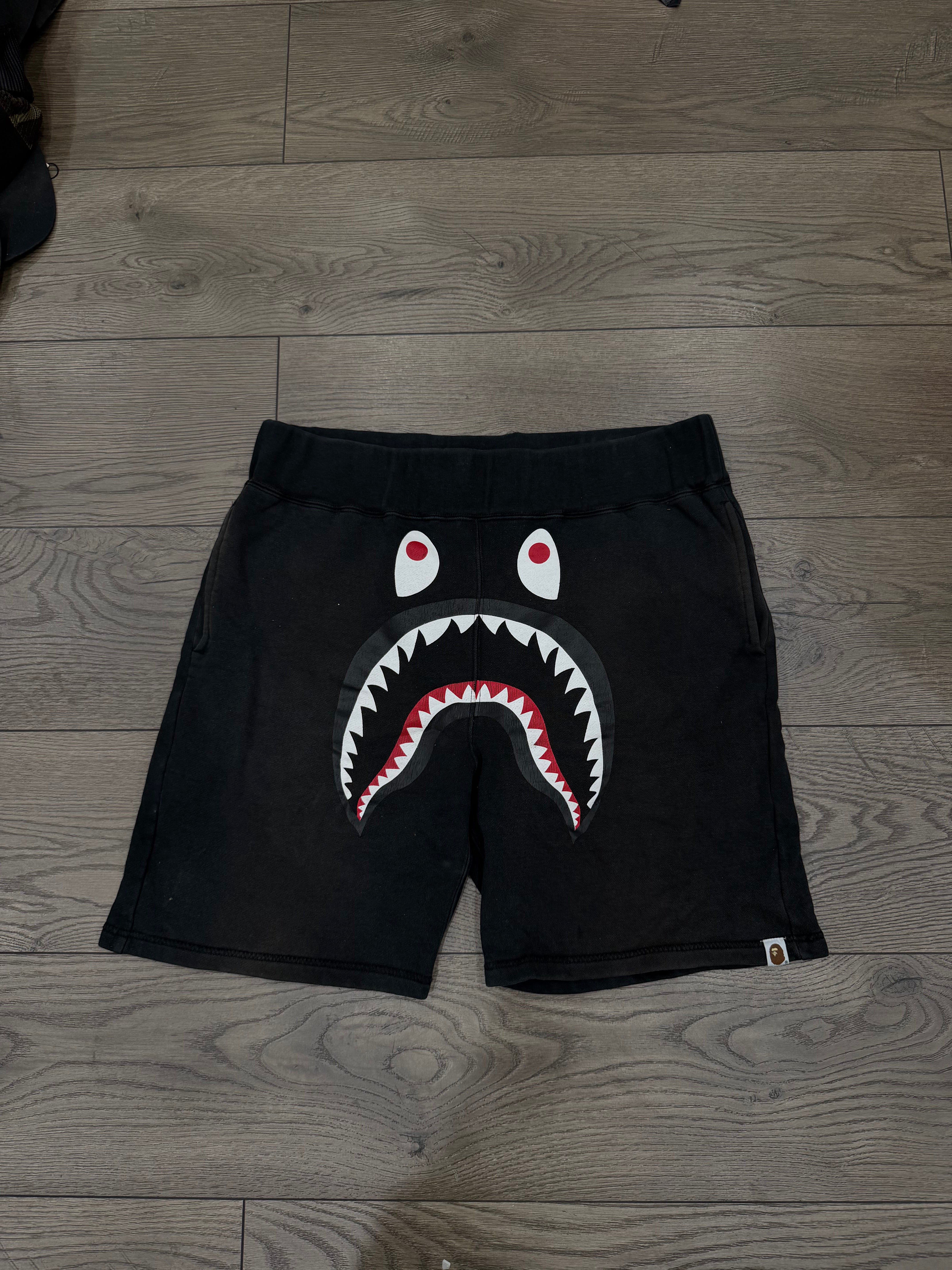 BAPE Black Shark Purple Camo Shorts