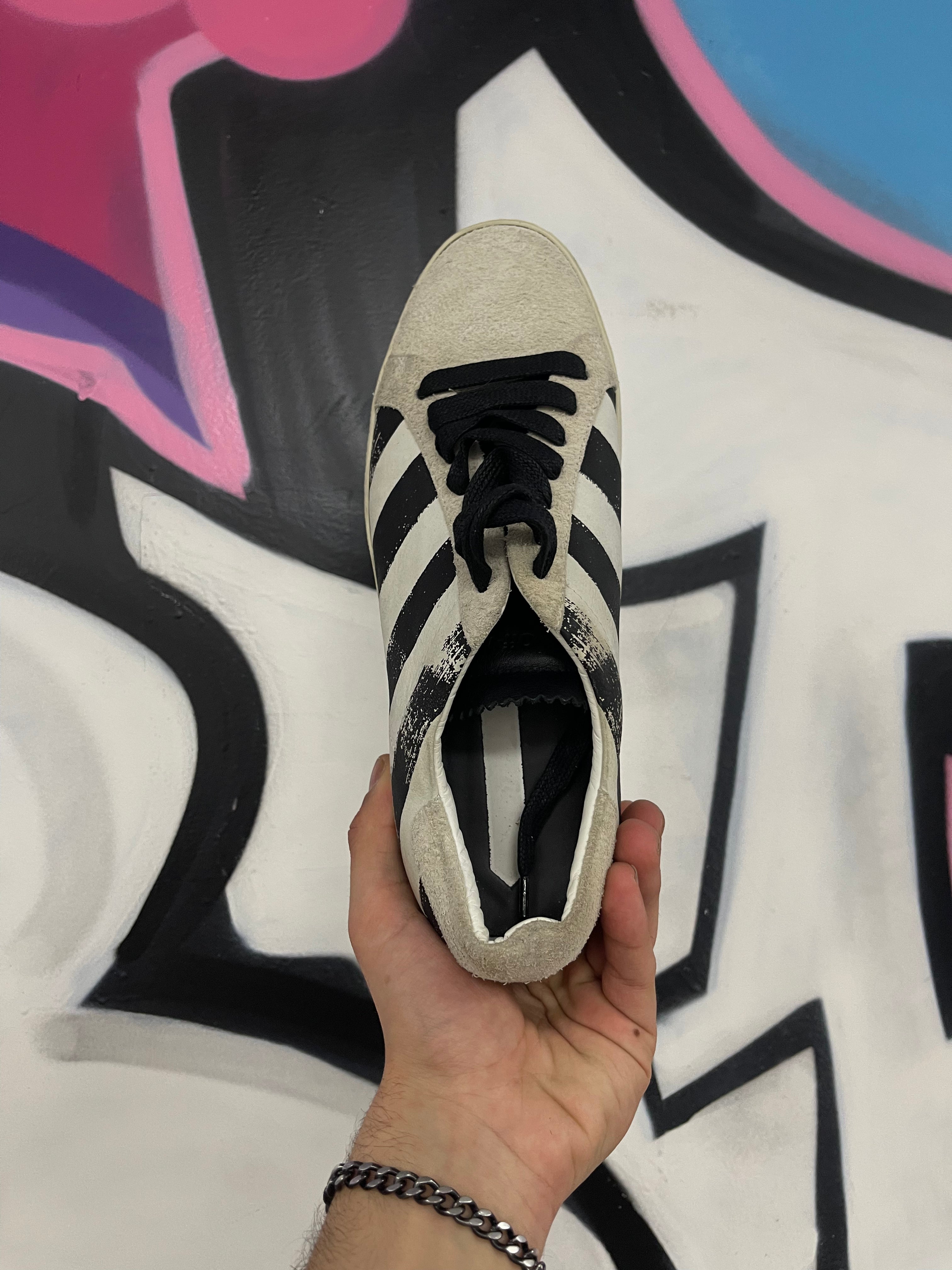 Off White White Black Vulcan Sneakers