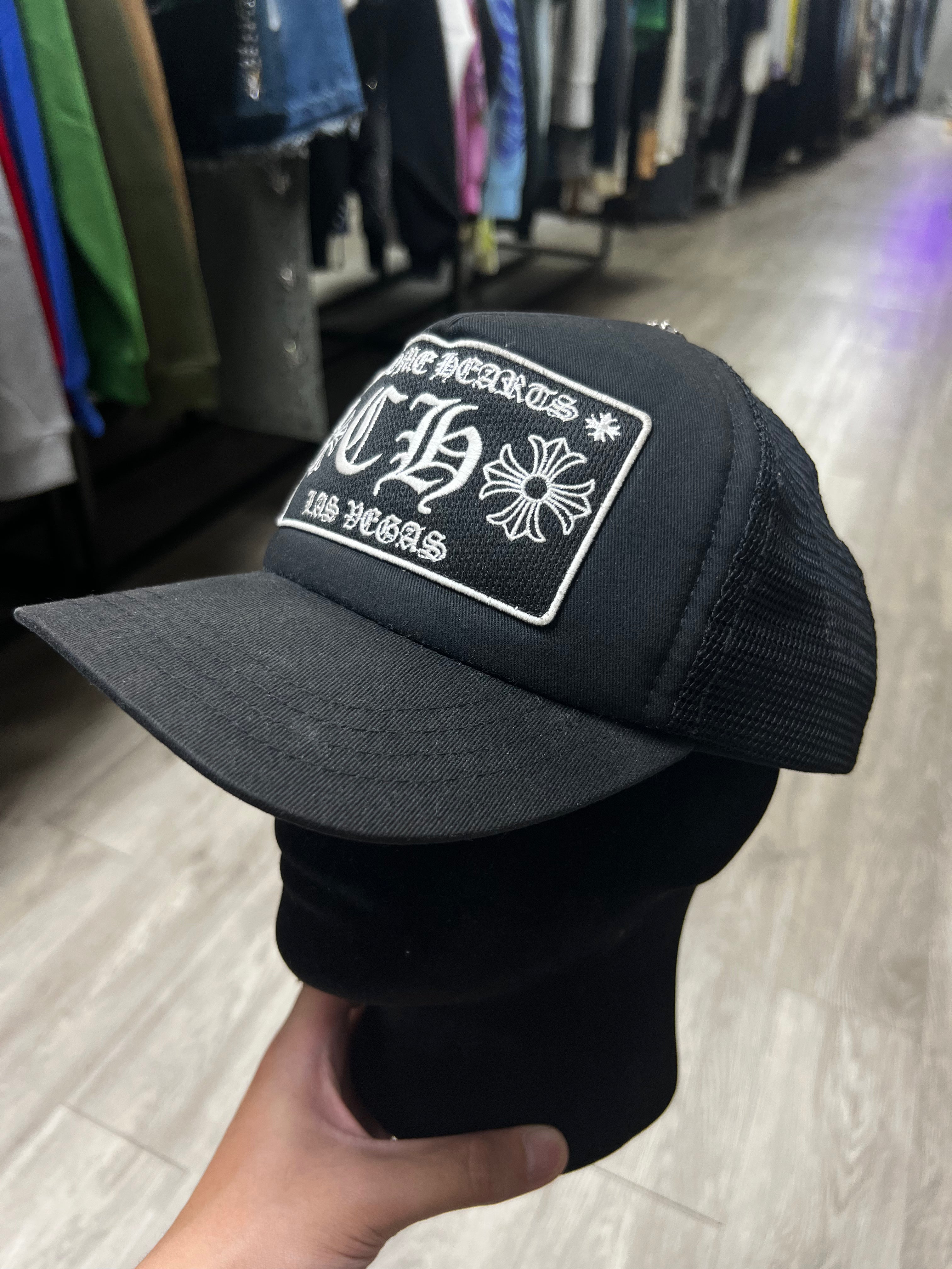 Chrome  Hearts Black CH Las Vegas Trucker Hat