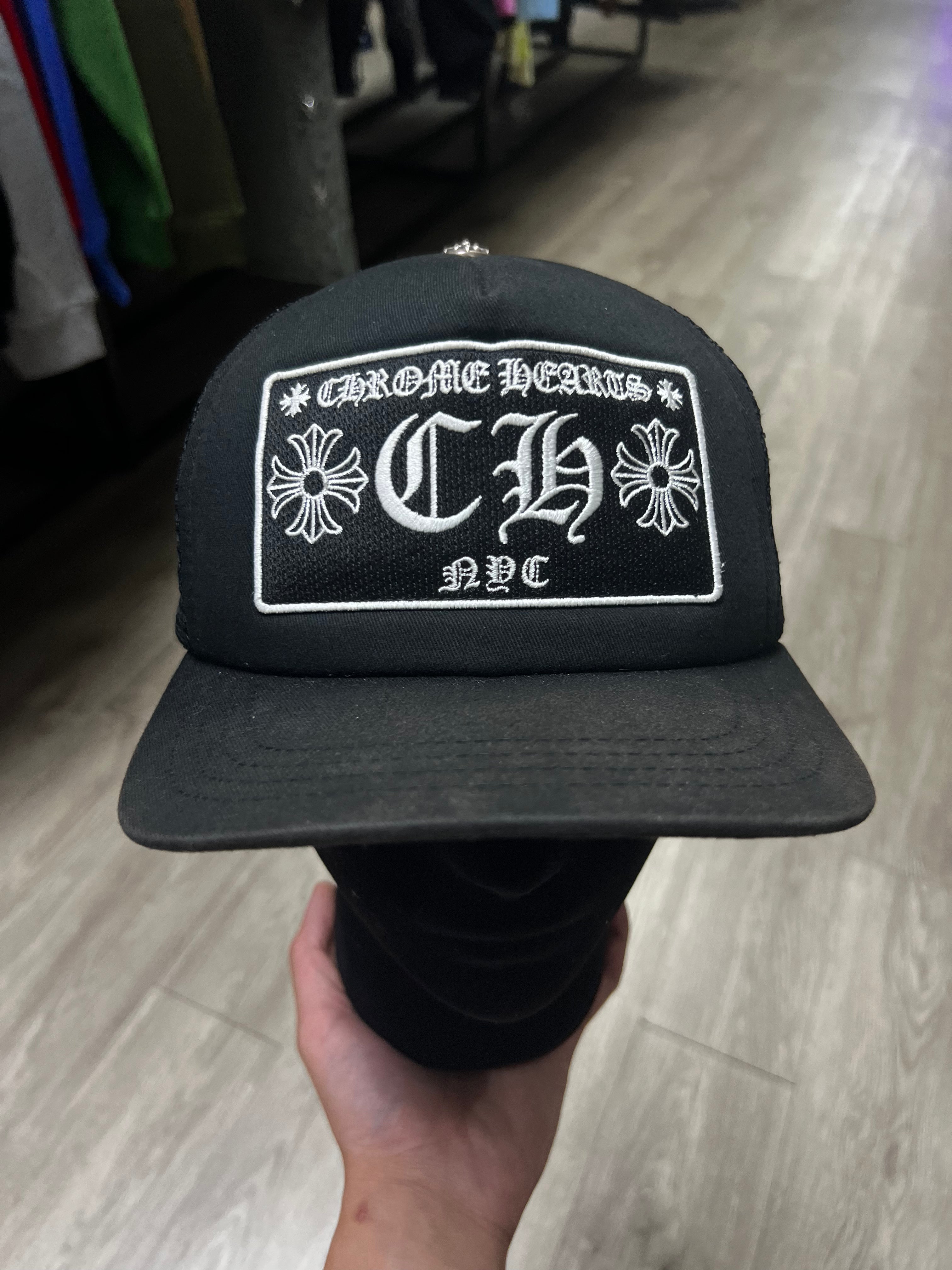 Chrome Hearts Black NYC Hat
