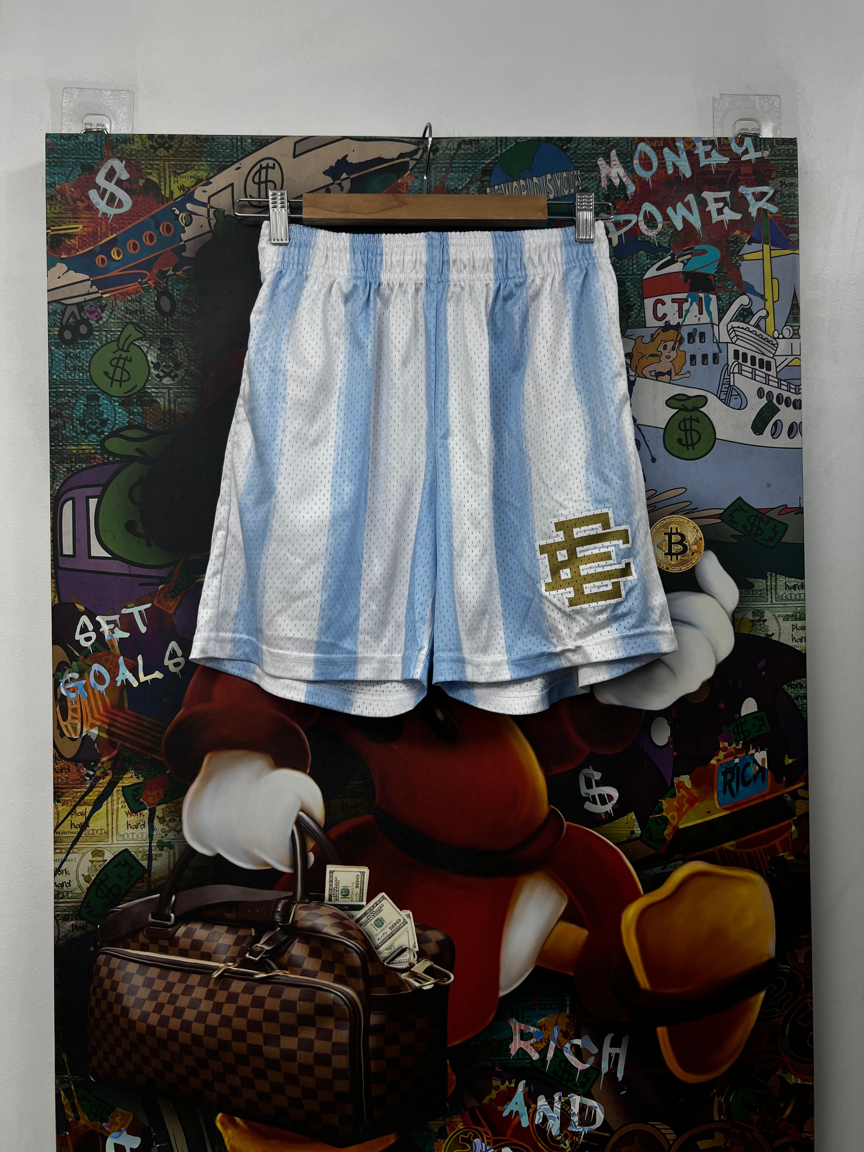 Eric Emanuel Argentina Stripe Shorts