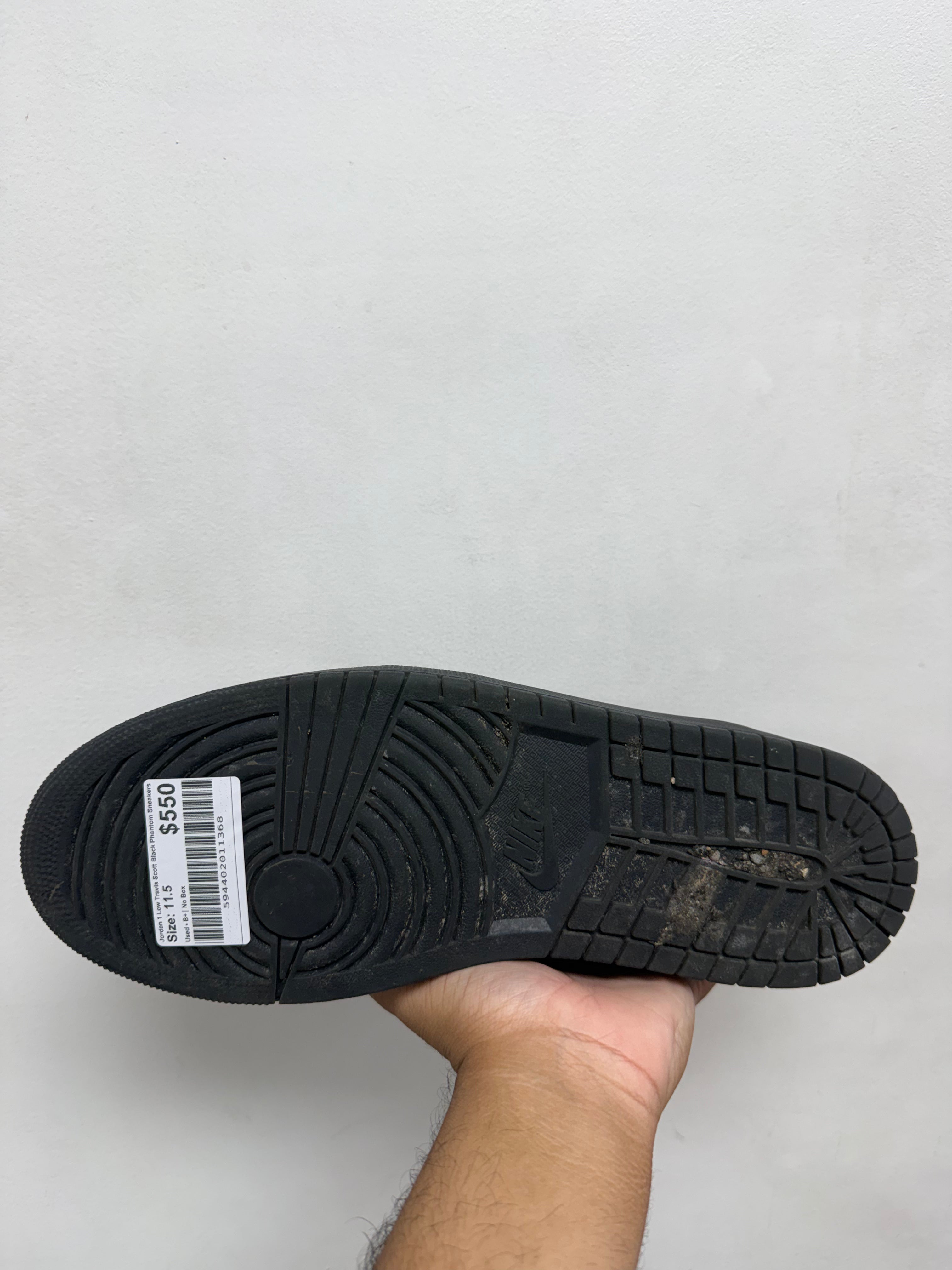 Jordan 1 Low Travis Scott Black Phantom Sneakers