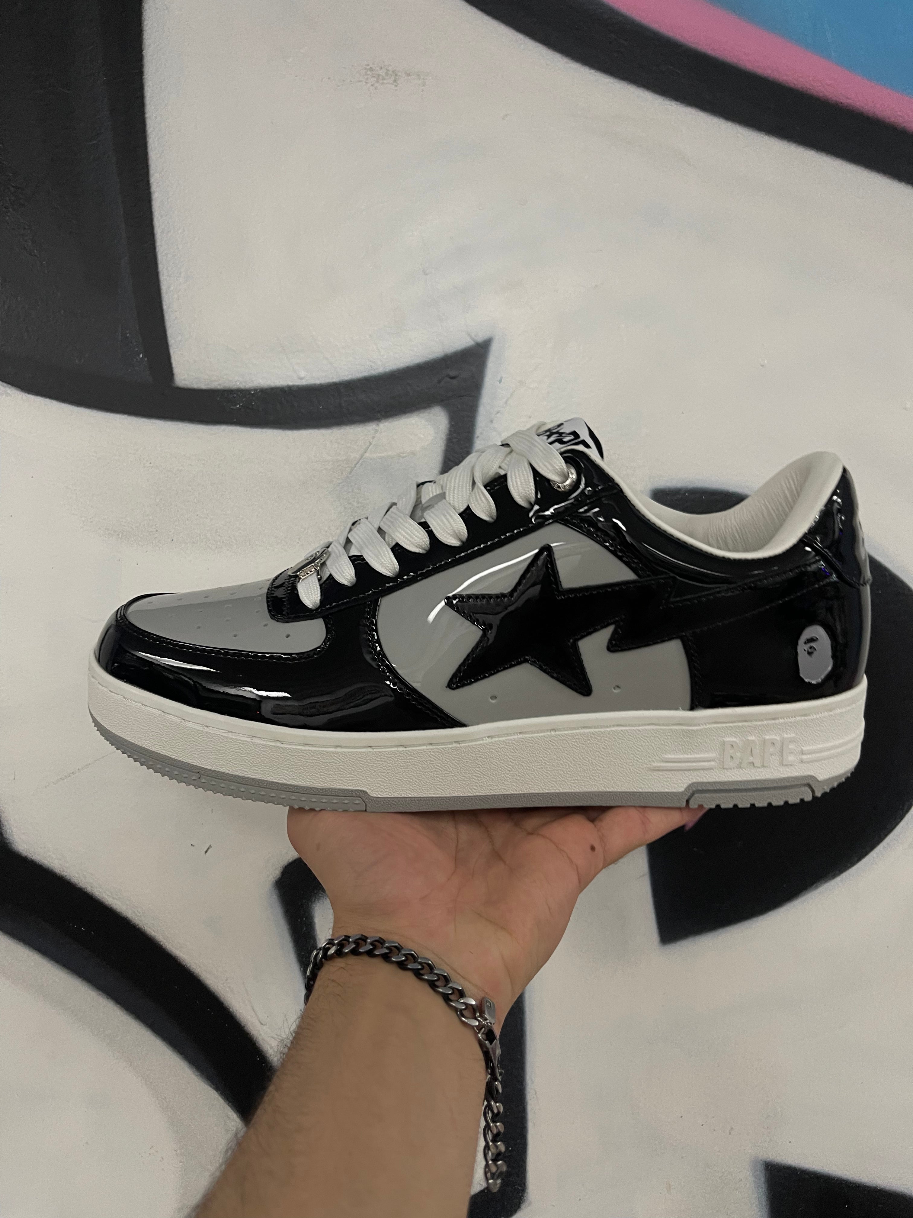 BAPE Bapesta #4 Black Grey Sneakers