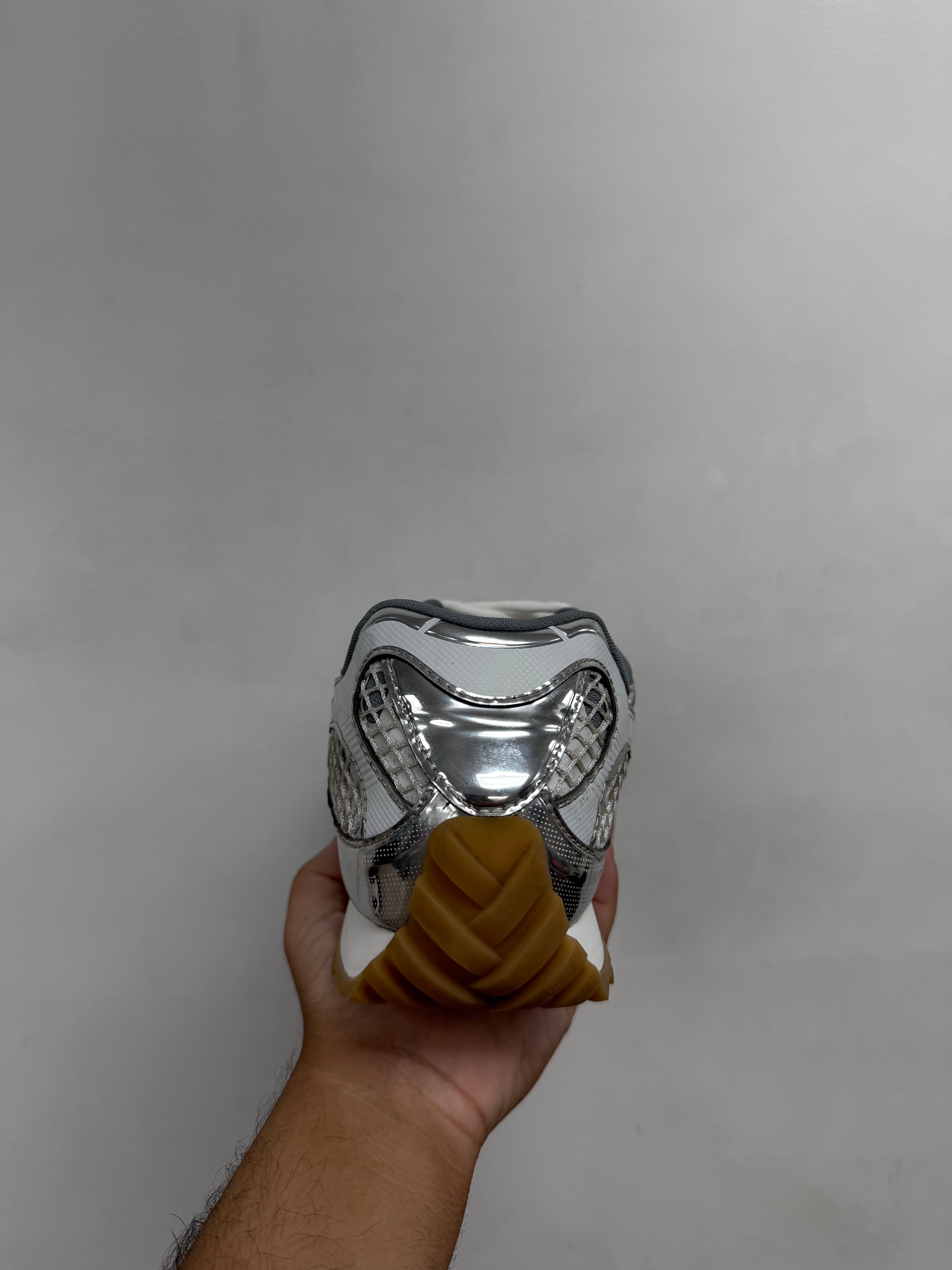 Bottega Veneta White Silver Orbits Sneakers