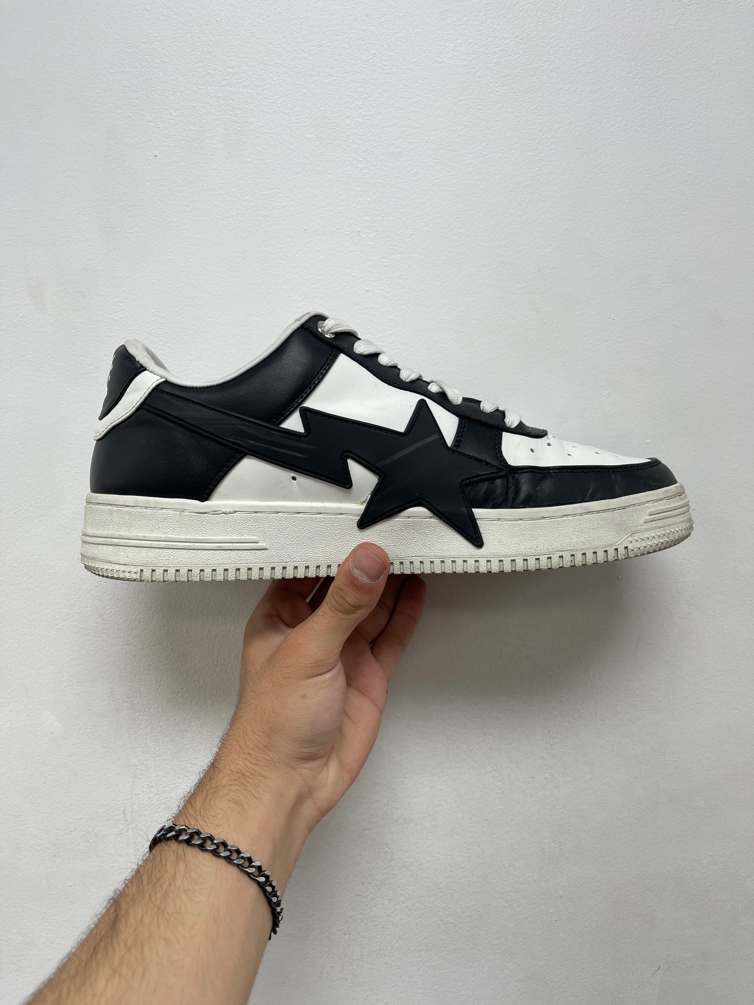 Bape Black White Bapesta Sneakers
