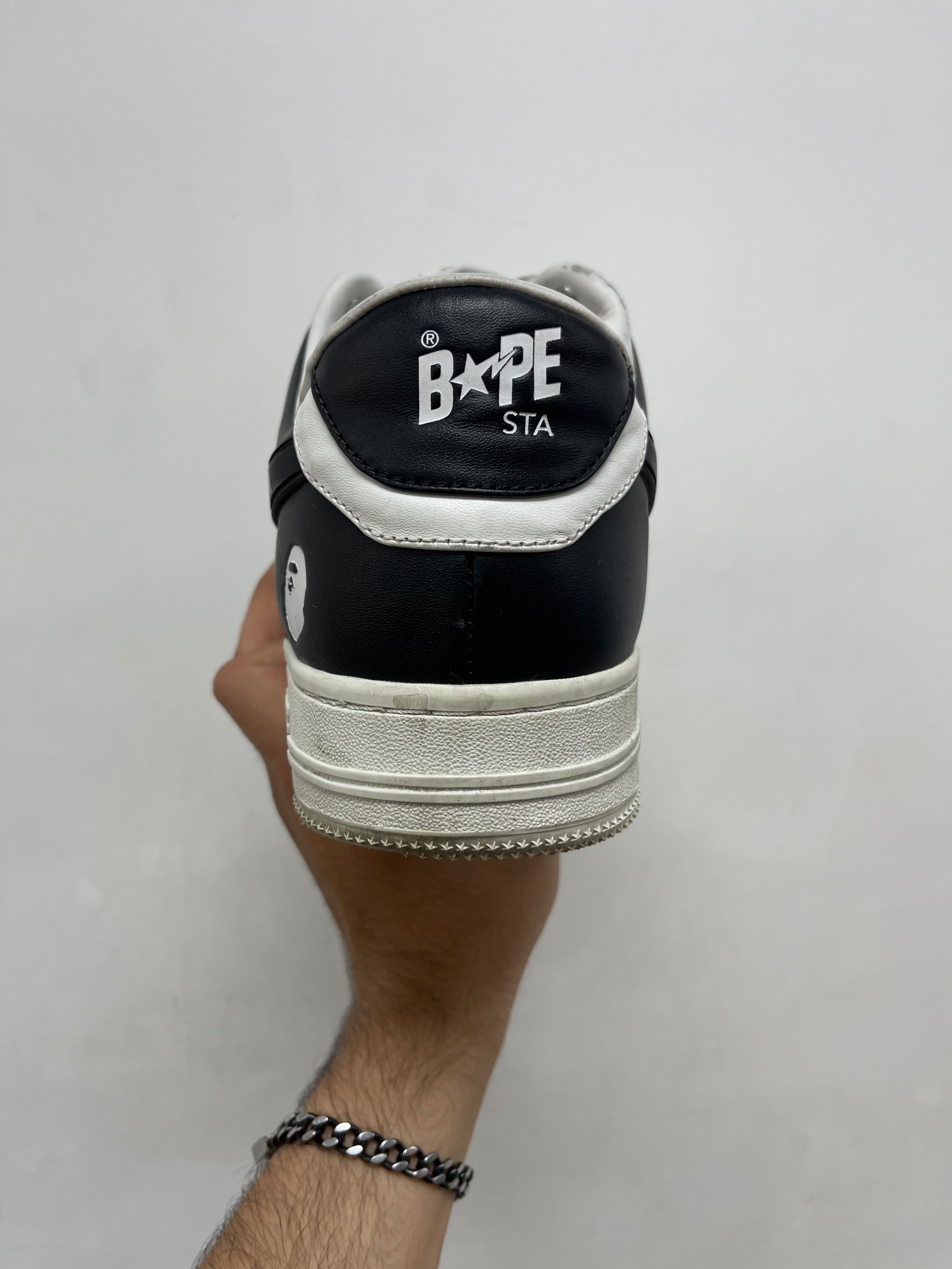 Bape Black White Bapesta Sneakers