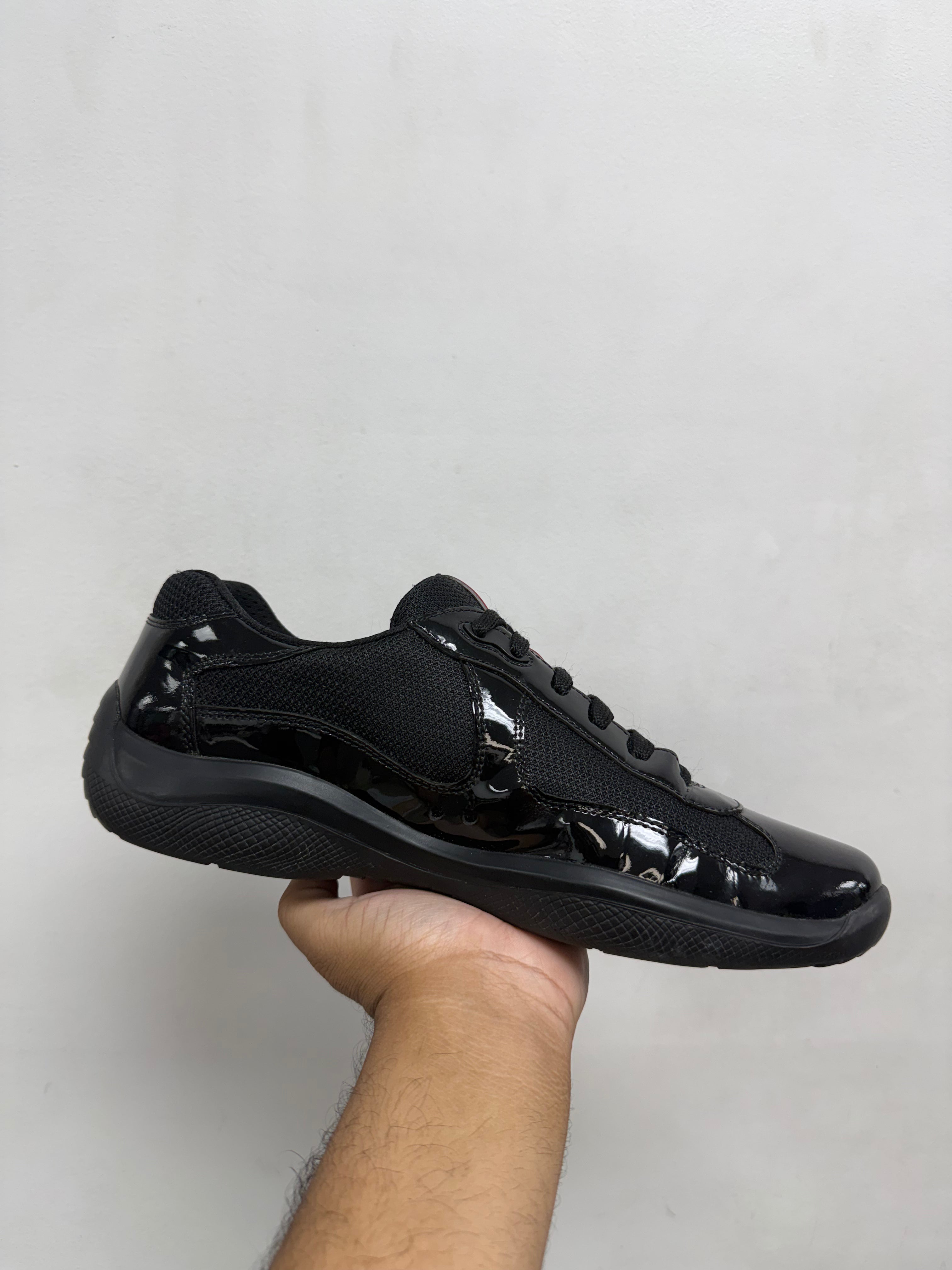 Prada Black Patent Cup (OG) Sneakers