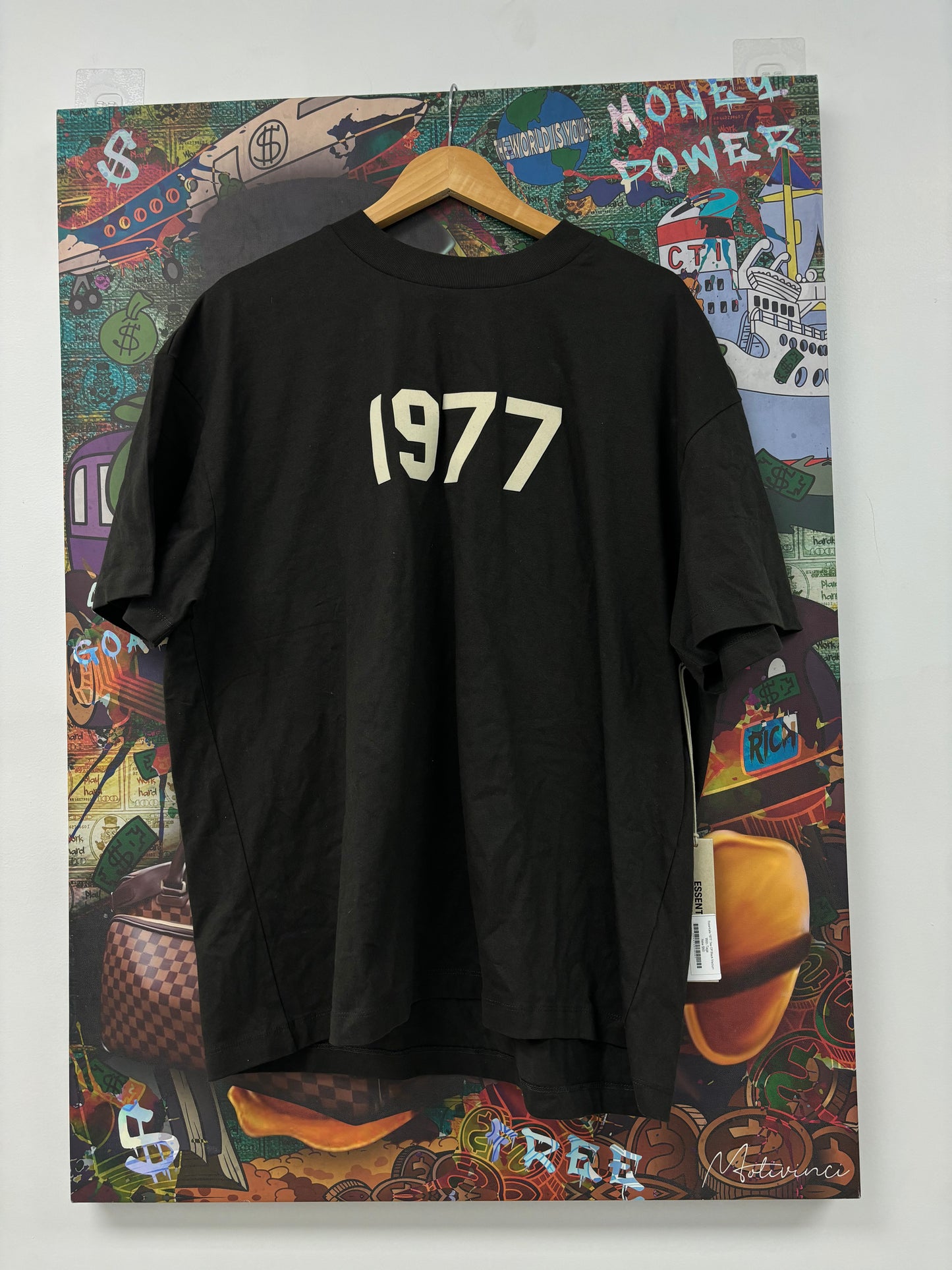 Essentials 1977 Tee Off Black New Medium With Tags