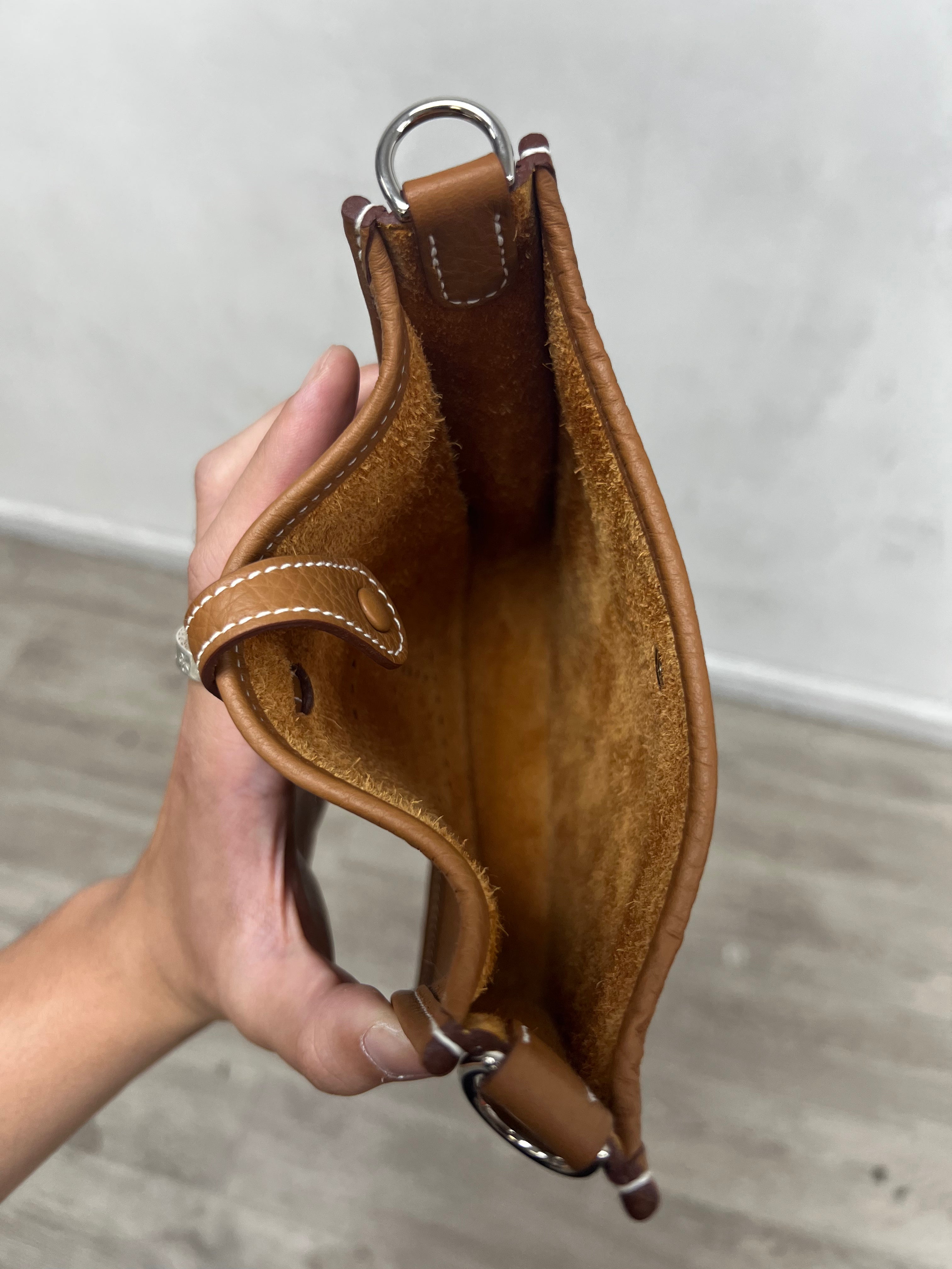 Hermes TPM Gold Evelyn Mini Bag