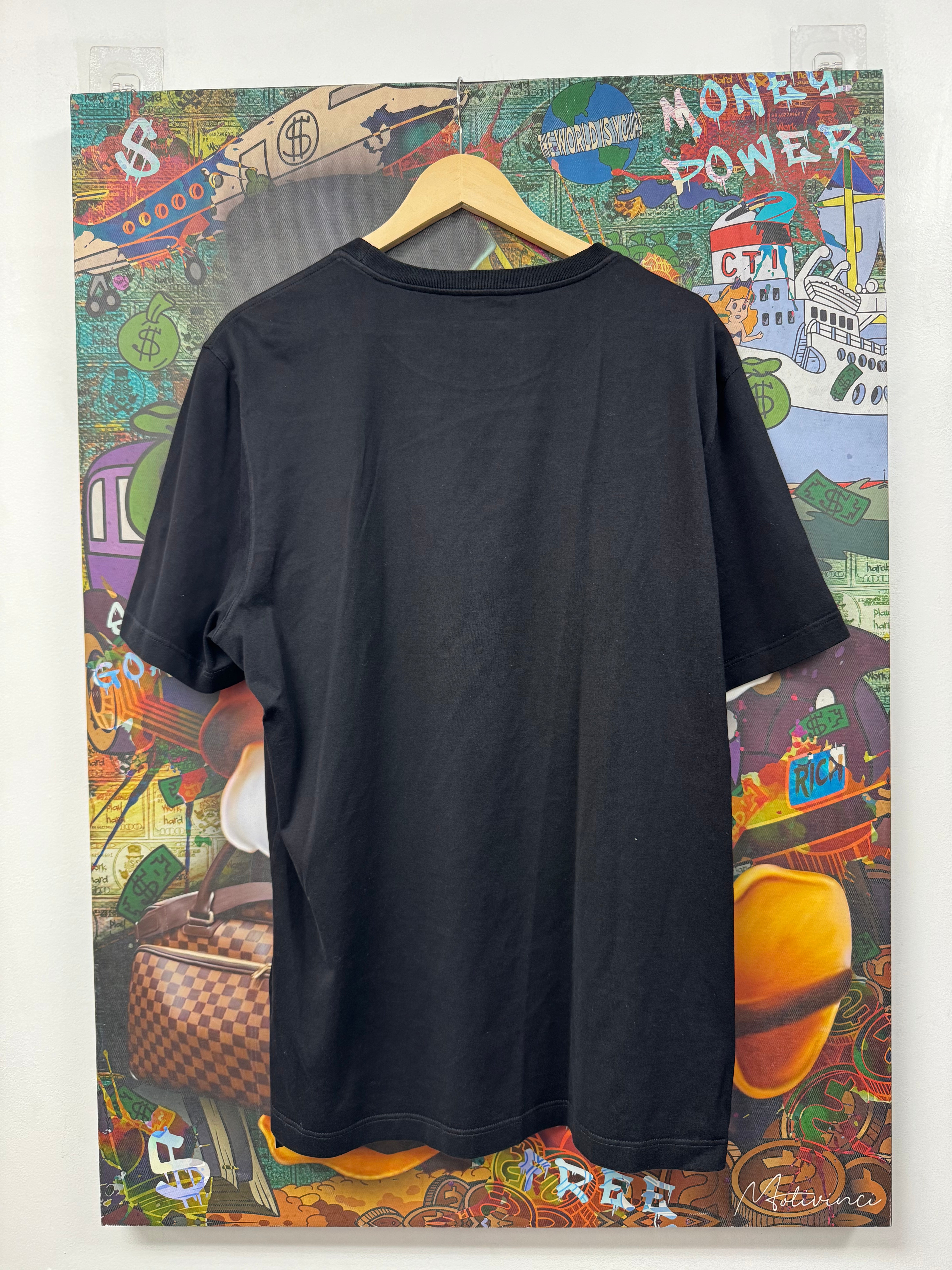 Louis Vuitton Black Red Staple Edition Tee