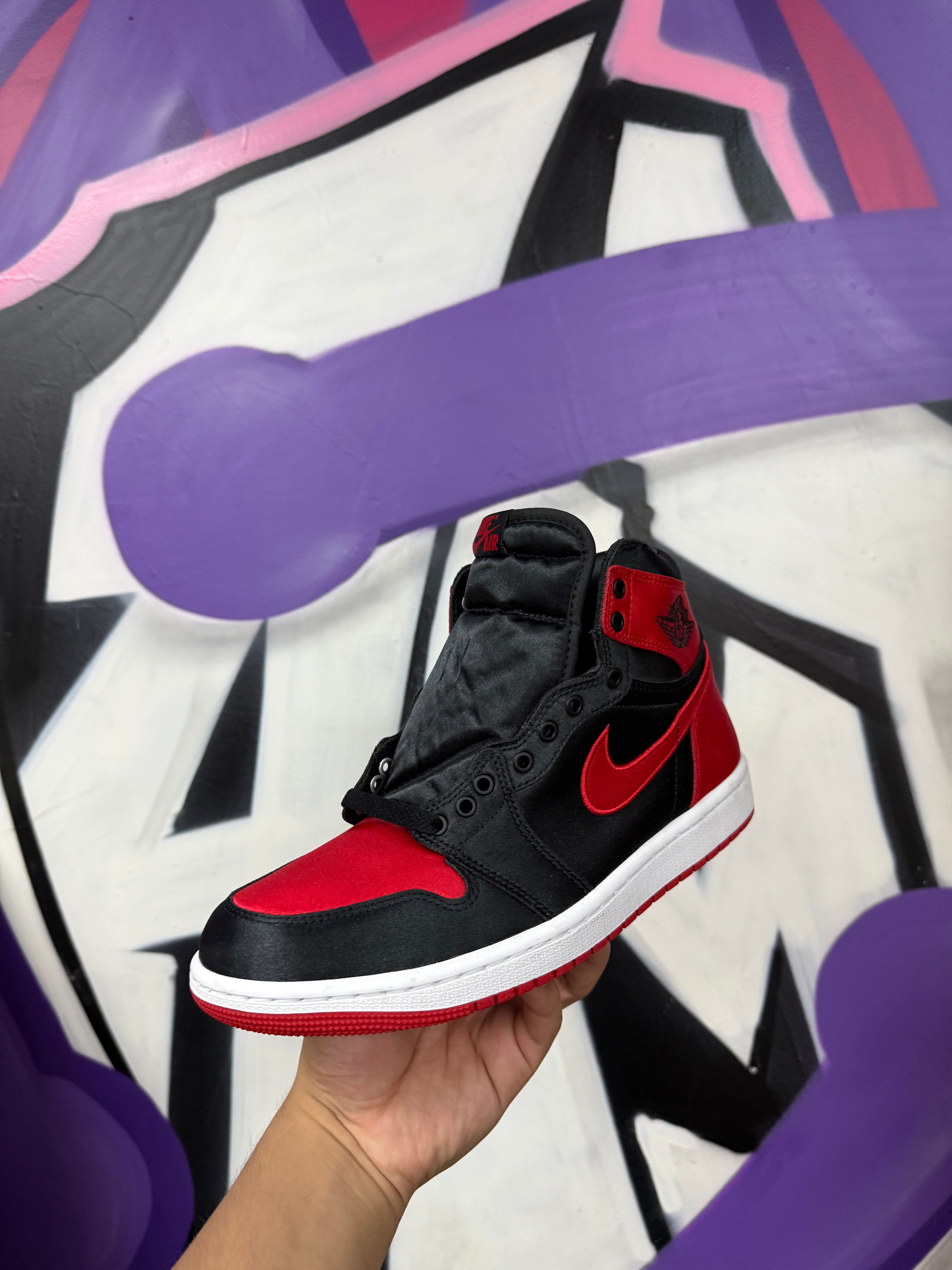 Nike Jordan 1 Satin Bred Sneakers