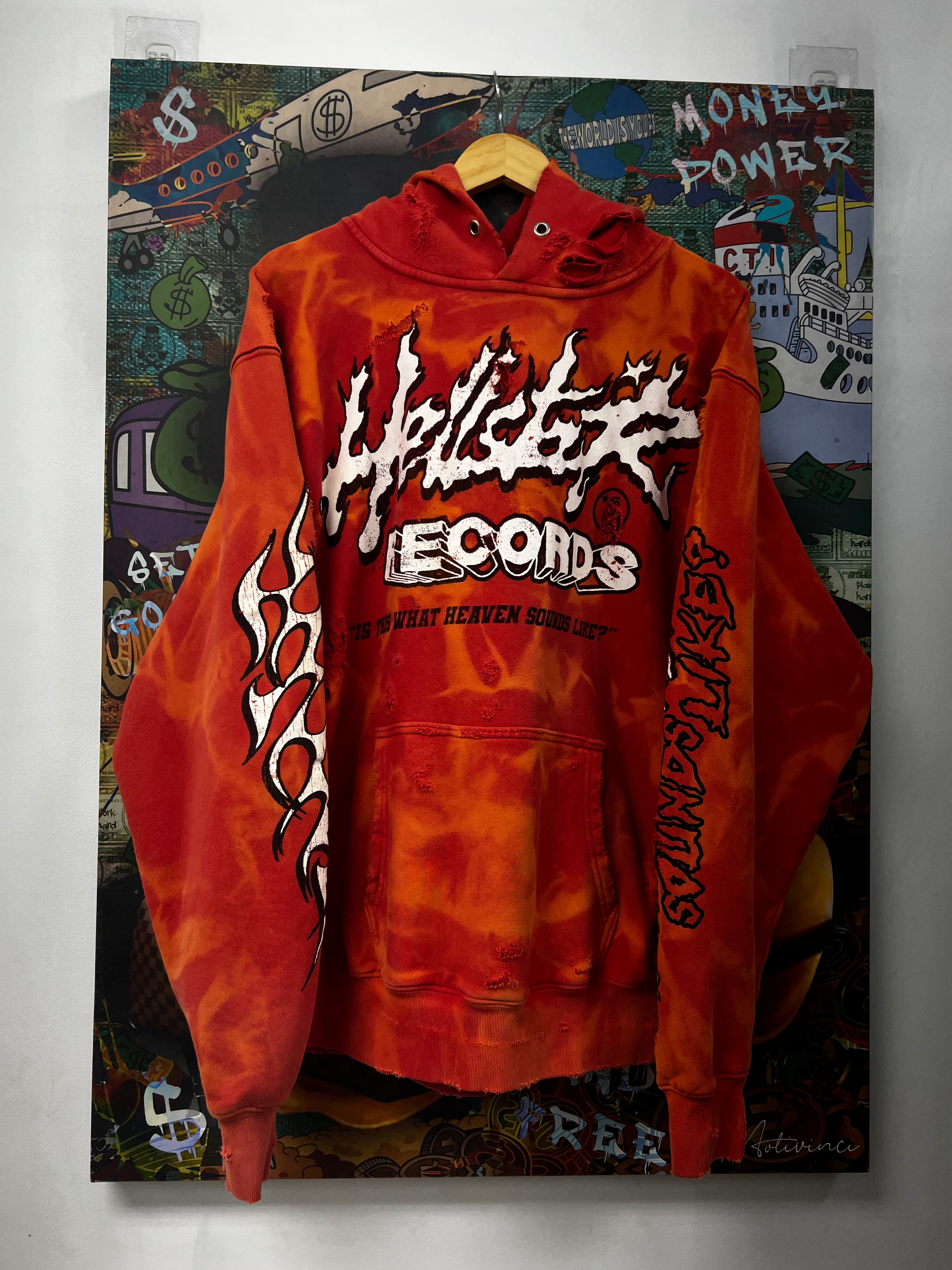 Hellstar Records Distressed Hoodie