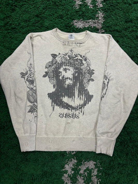 Saint MX6 Jesus Crewneck Used Small N/A