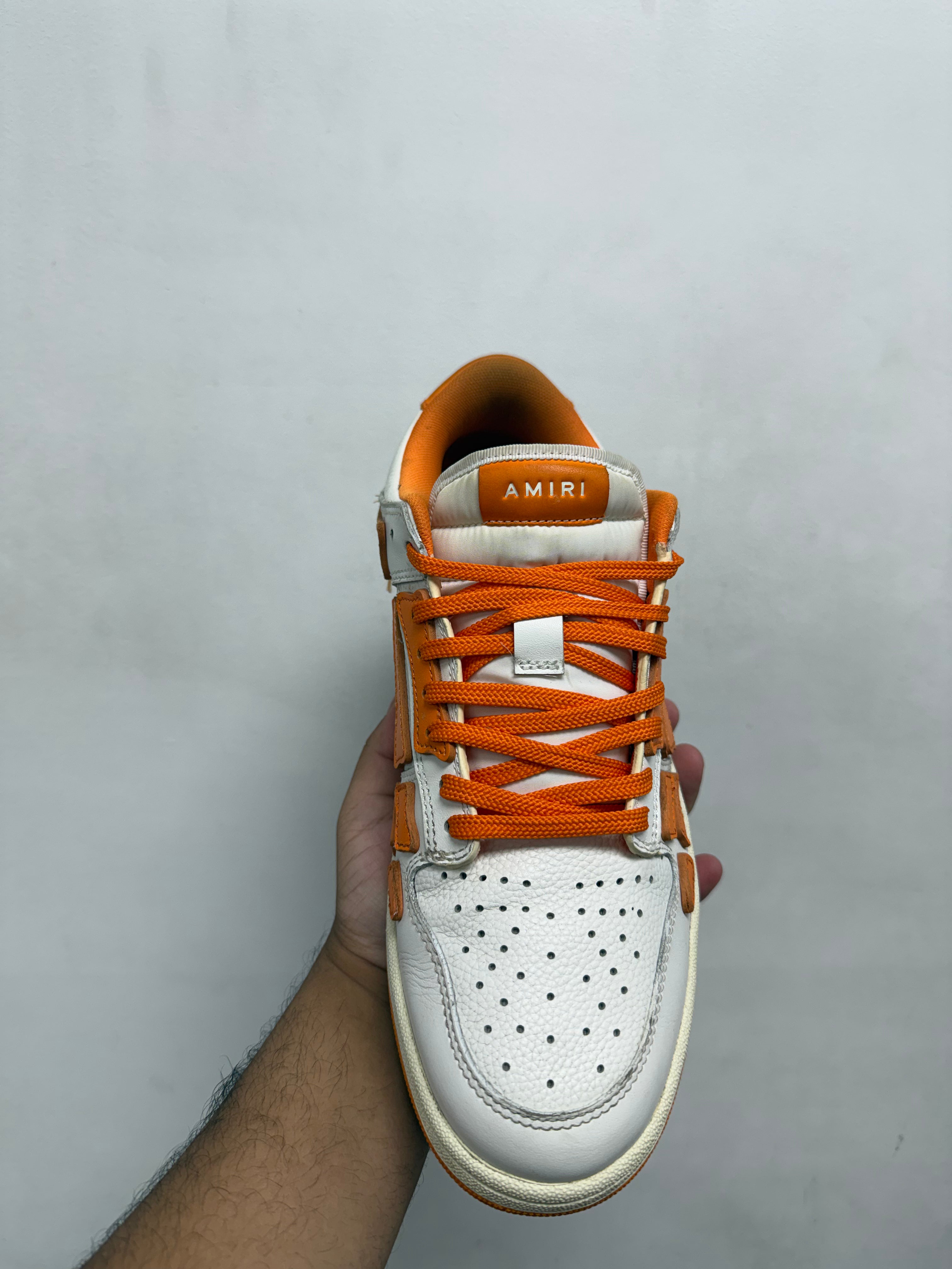Amiri Orange Skel-Top Low Sneakers