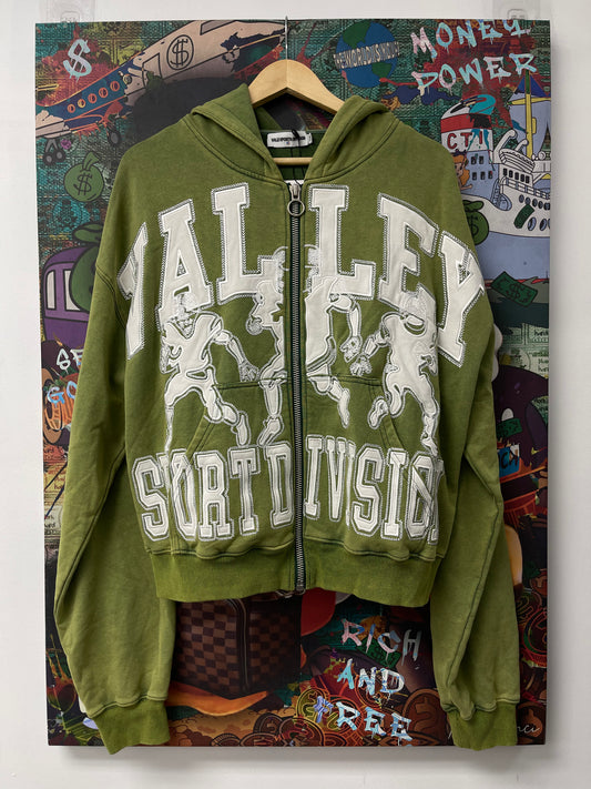 VALE Olive Friday Zip Up Used
