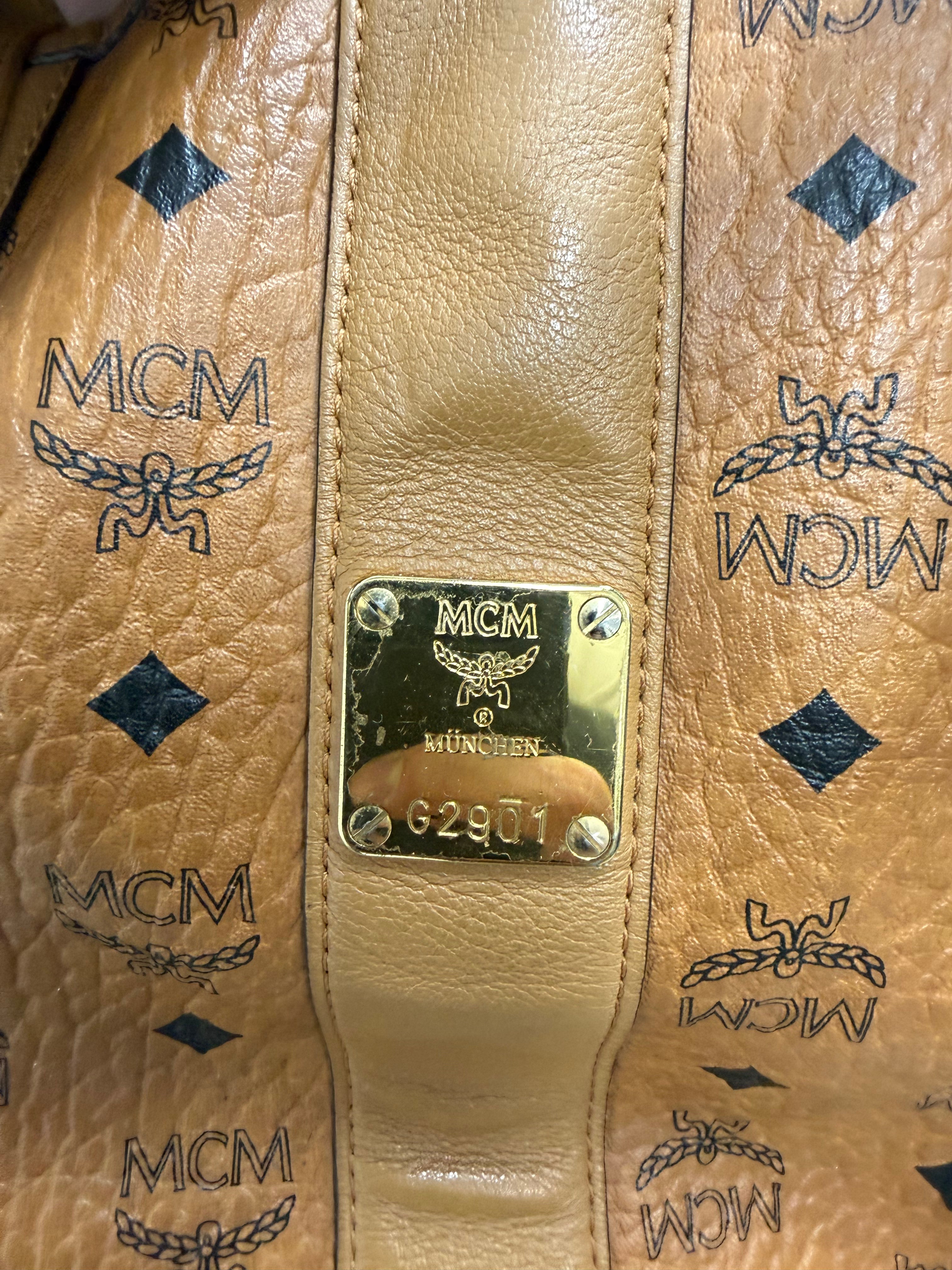 MCM Brown Monogram (With Pouch) Bag