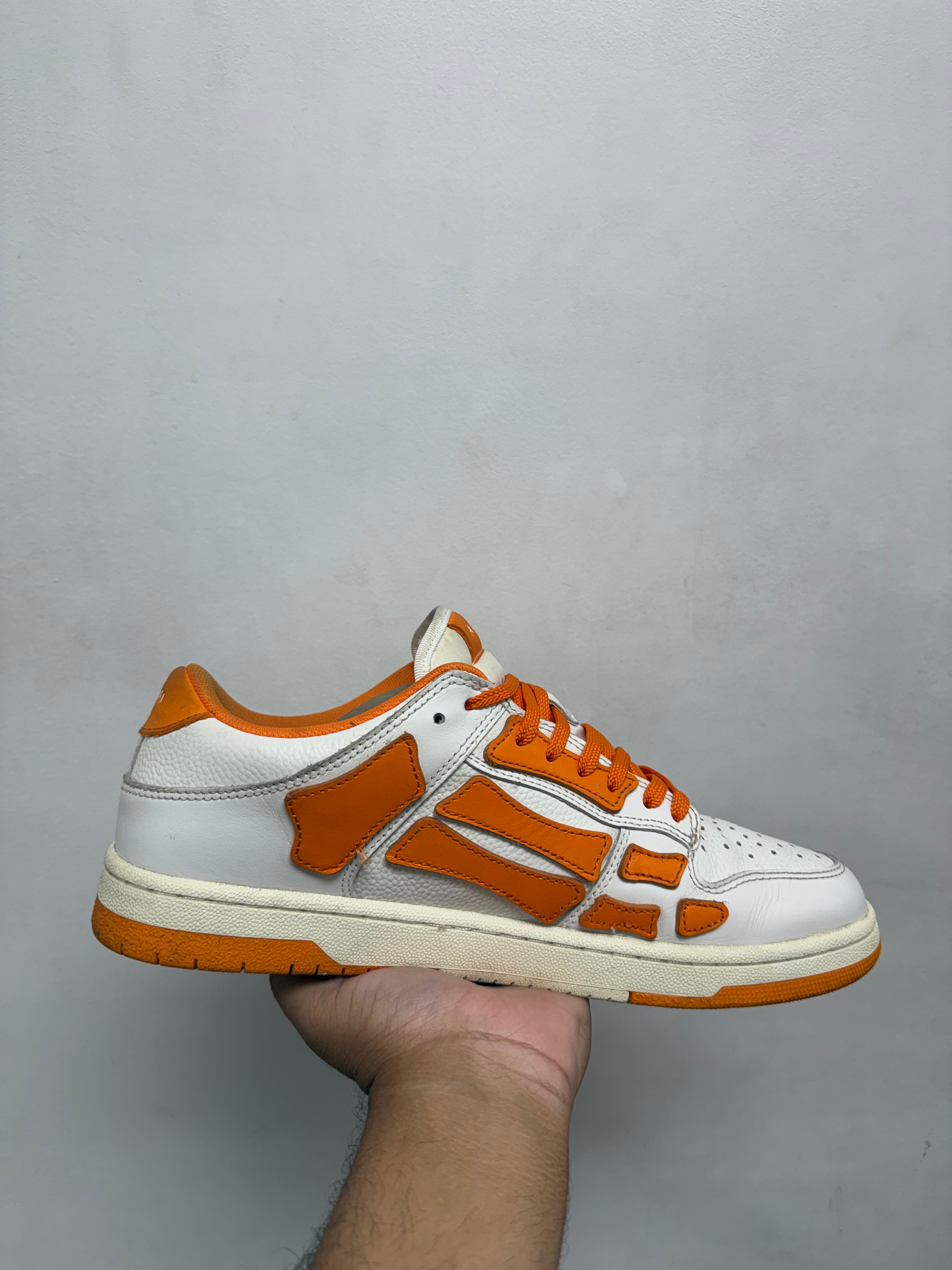 Amiri Orange Skel-Top Low Sneakers
