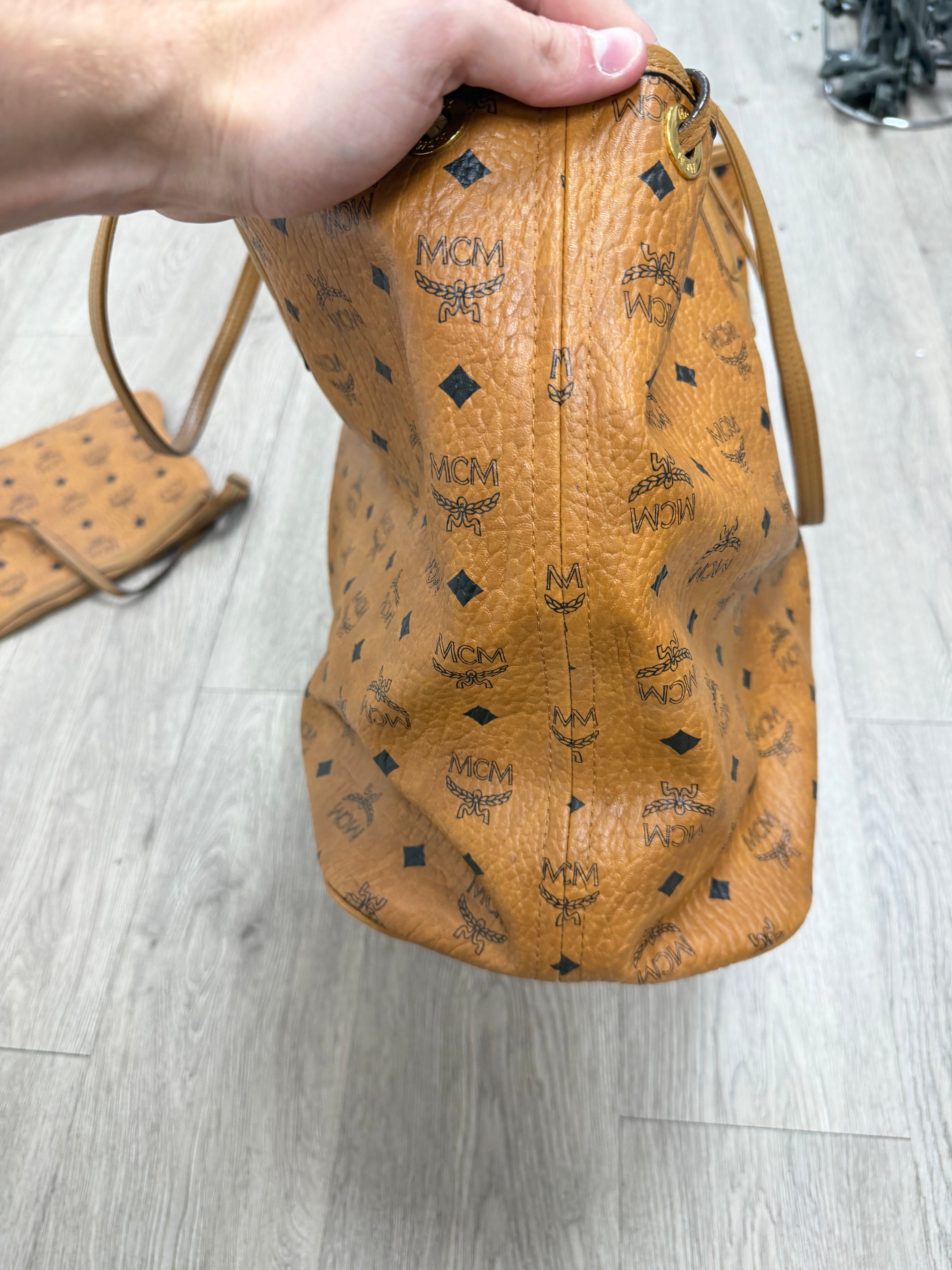 MCM Brown Monogram (With Pouch) Bag