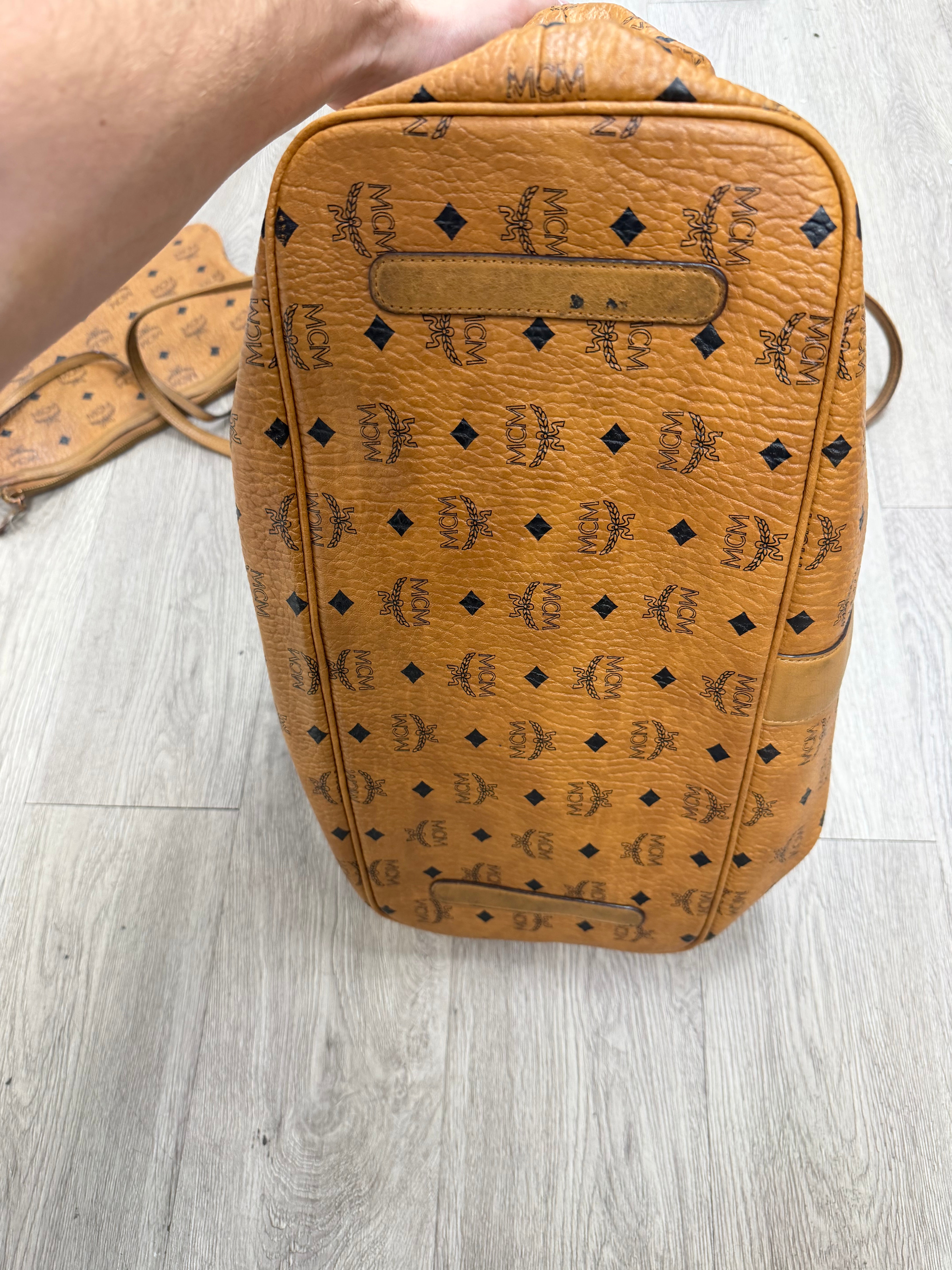 MCM Brown Monogram (With Pouch) Bag