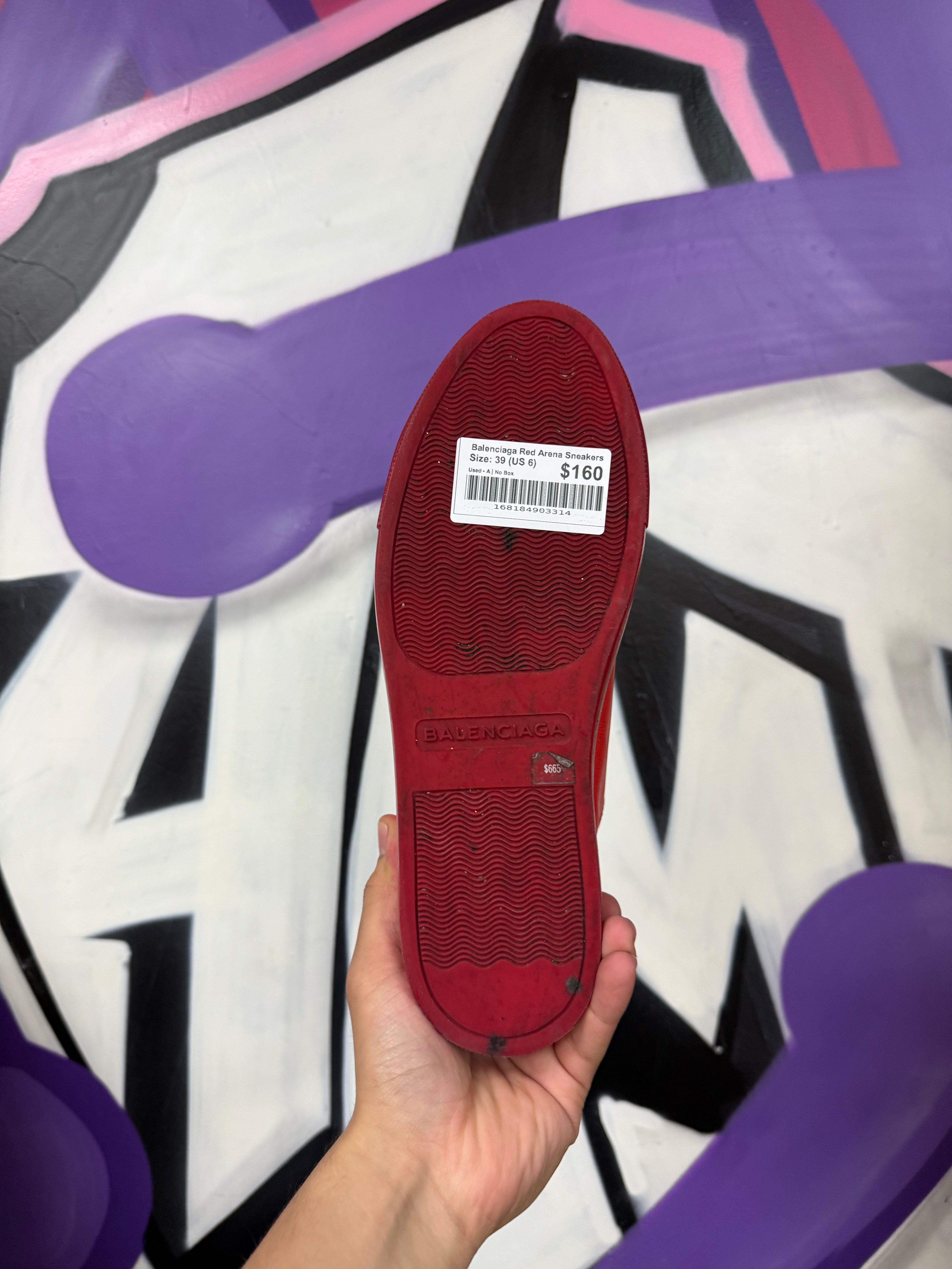 Balenciaga Red Arena Sneakers