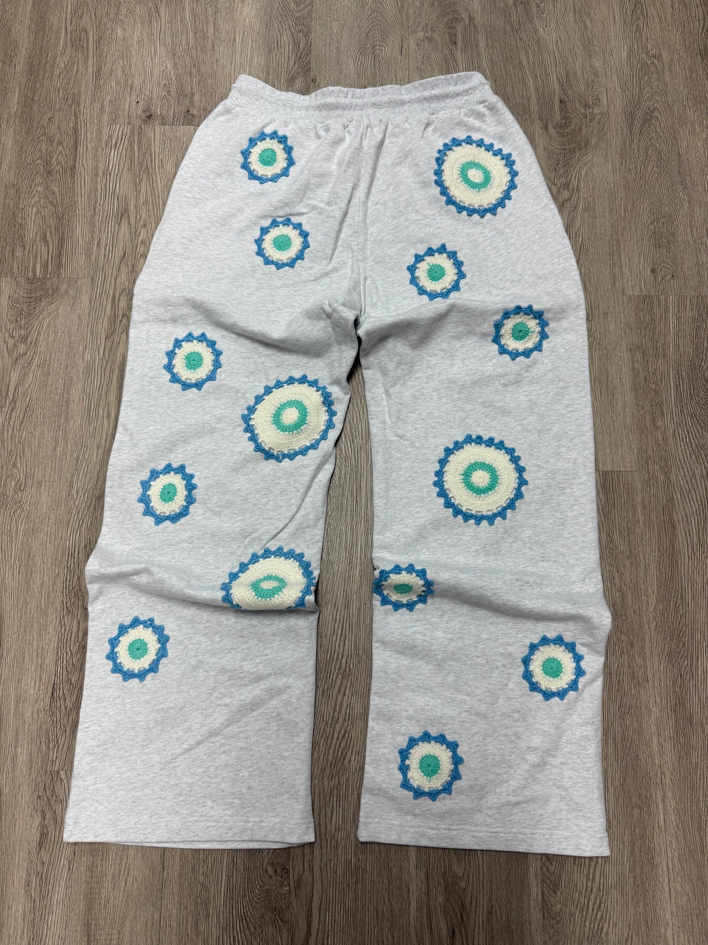 Arkyve Ocean Patch Crochet Sweats (S-XL) New