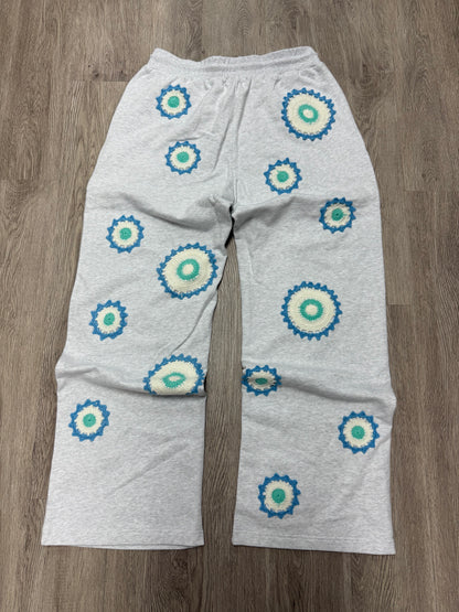 Arkyve Ocean Patch Crochet Sweats (S-XL) New