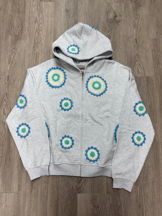 Arkyve Ocean Patch Crochet Hoodie (S-XL) New