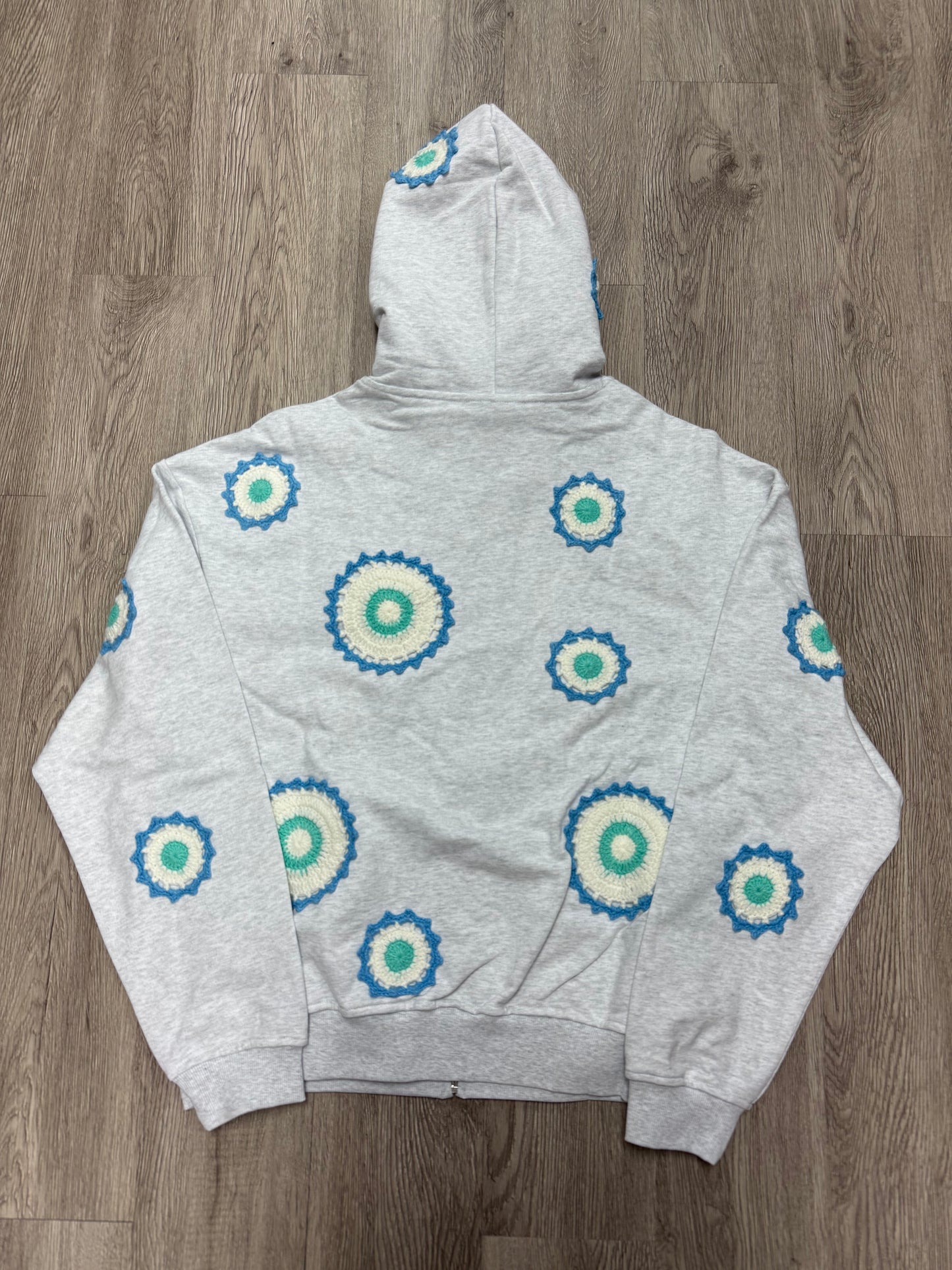 Arkyve Ocean Patch Crochet Hoodie (S-XL) New