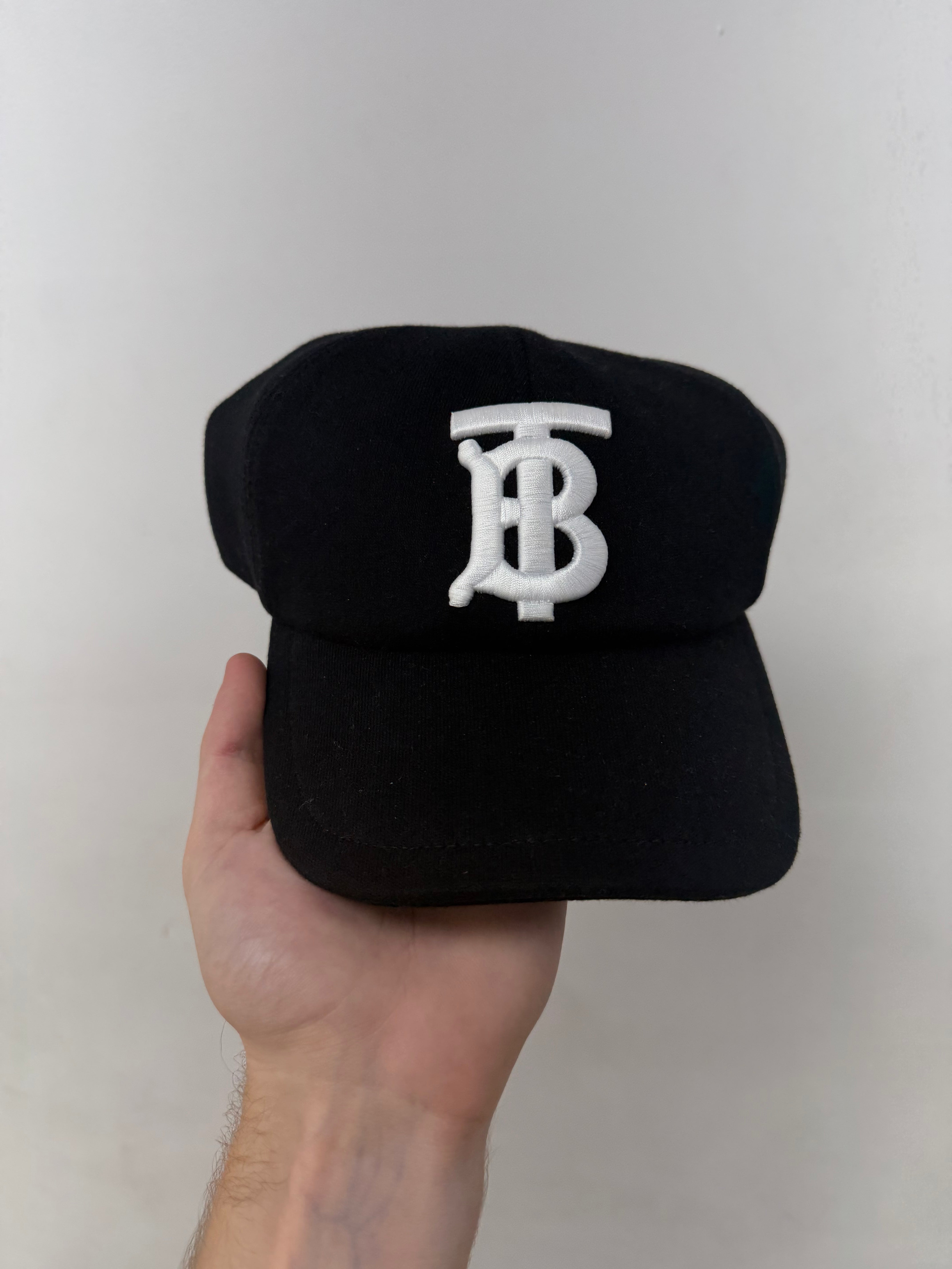 Burberry Black White TB Embroidered Hat