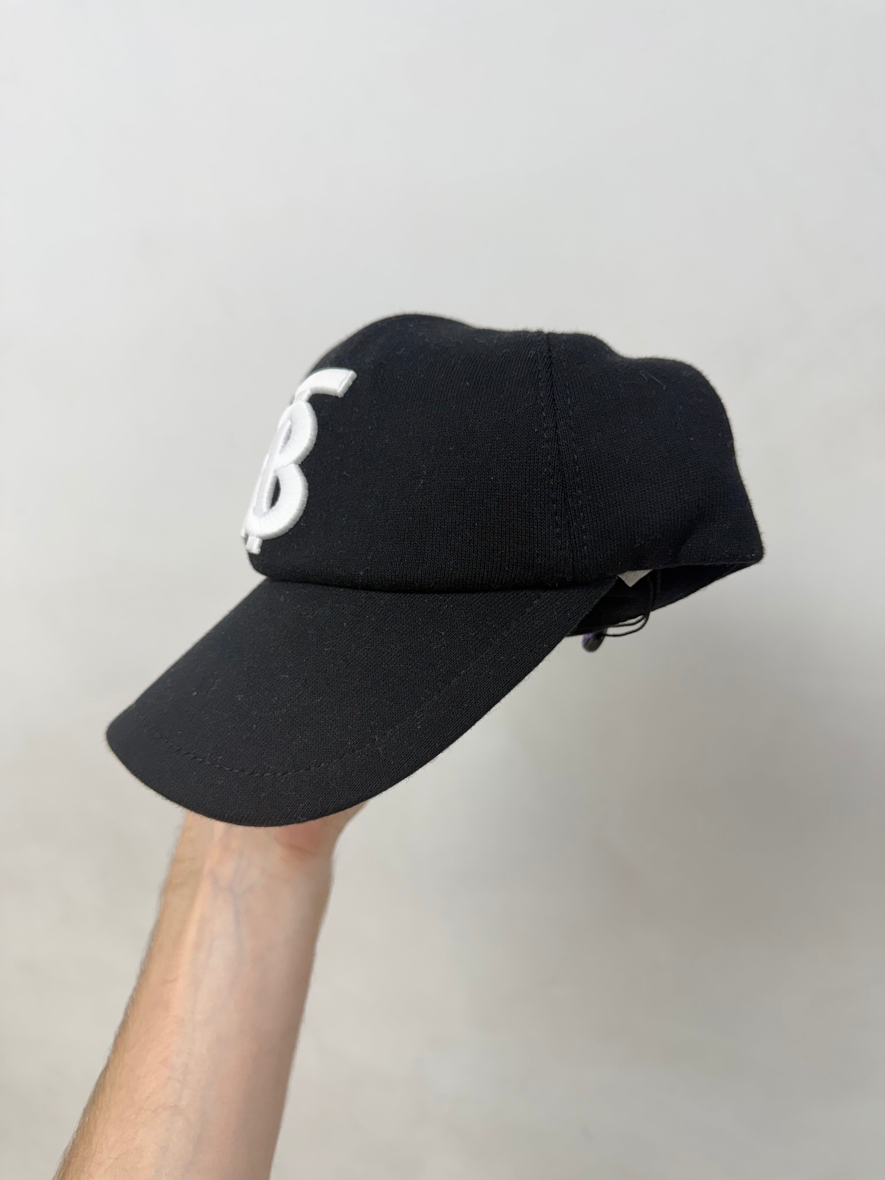 Burberry Black White TB Embroidered Hat