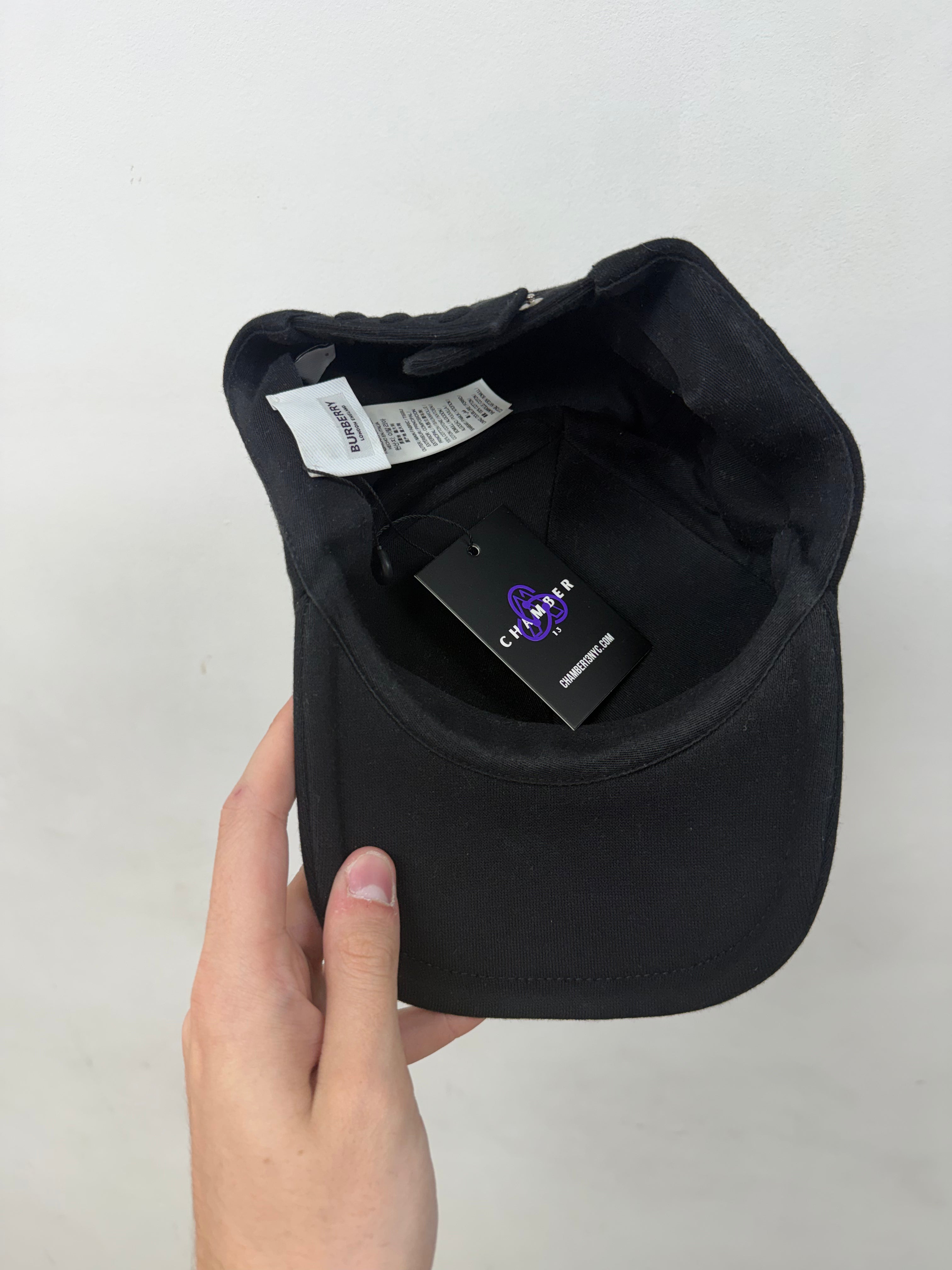Burberry Black White TB Embroidered Hat