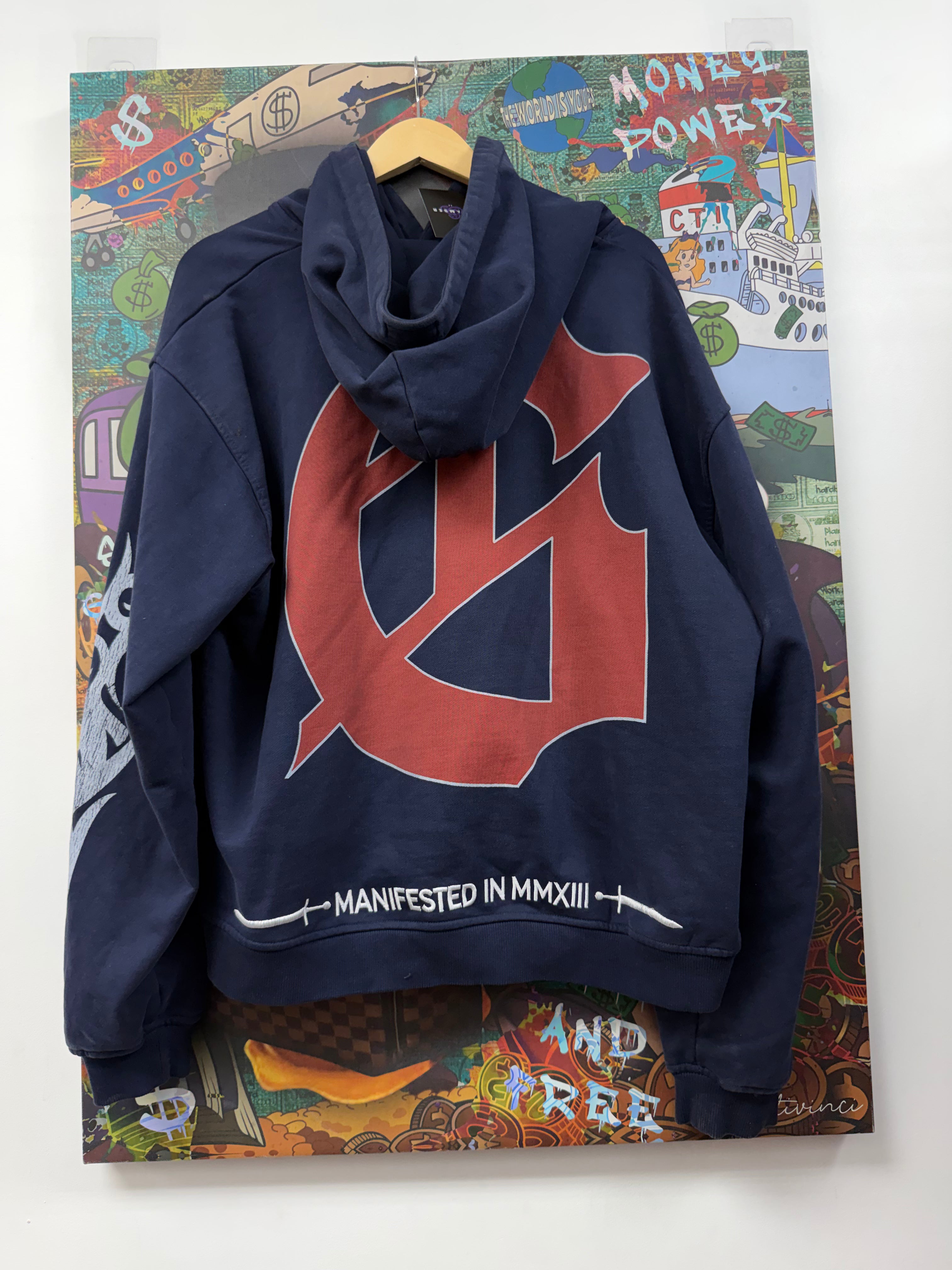 Godspeed Navy Sea Sick Hoodie