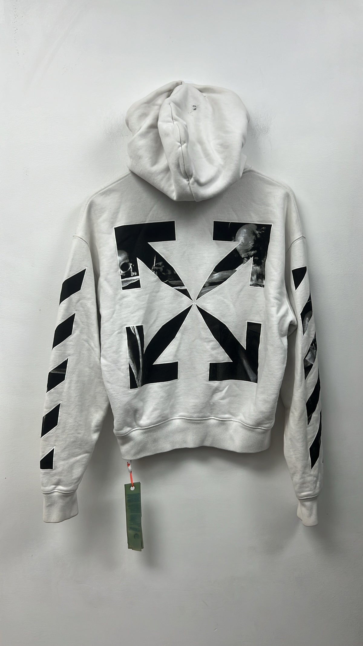 Off White White Arrows Logo Hoodie
